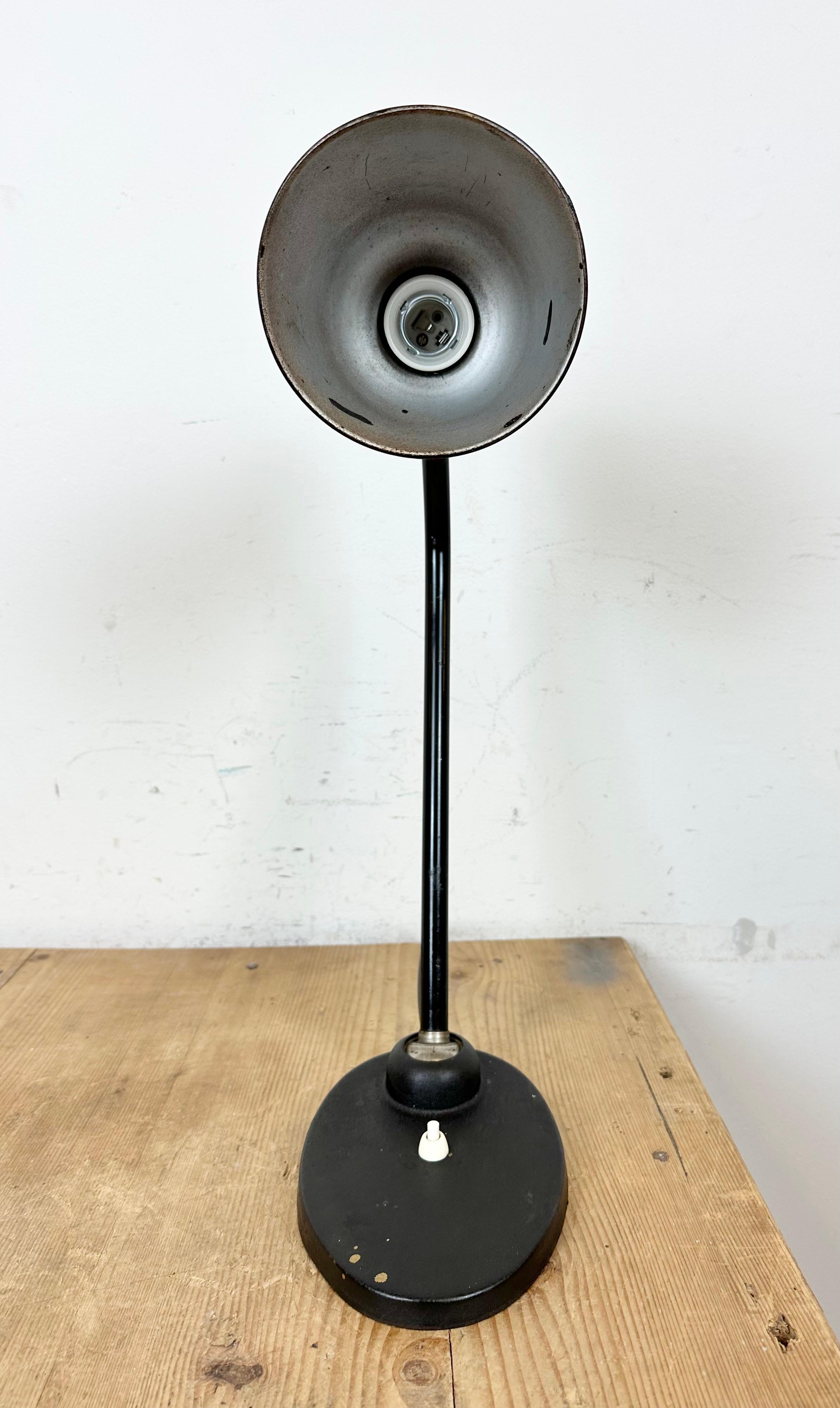 Vintage Black Table Lamp by Christian Dell for BUR Bunte & Remmler, 1930s For Sale 4