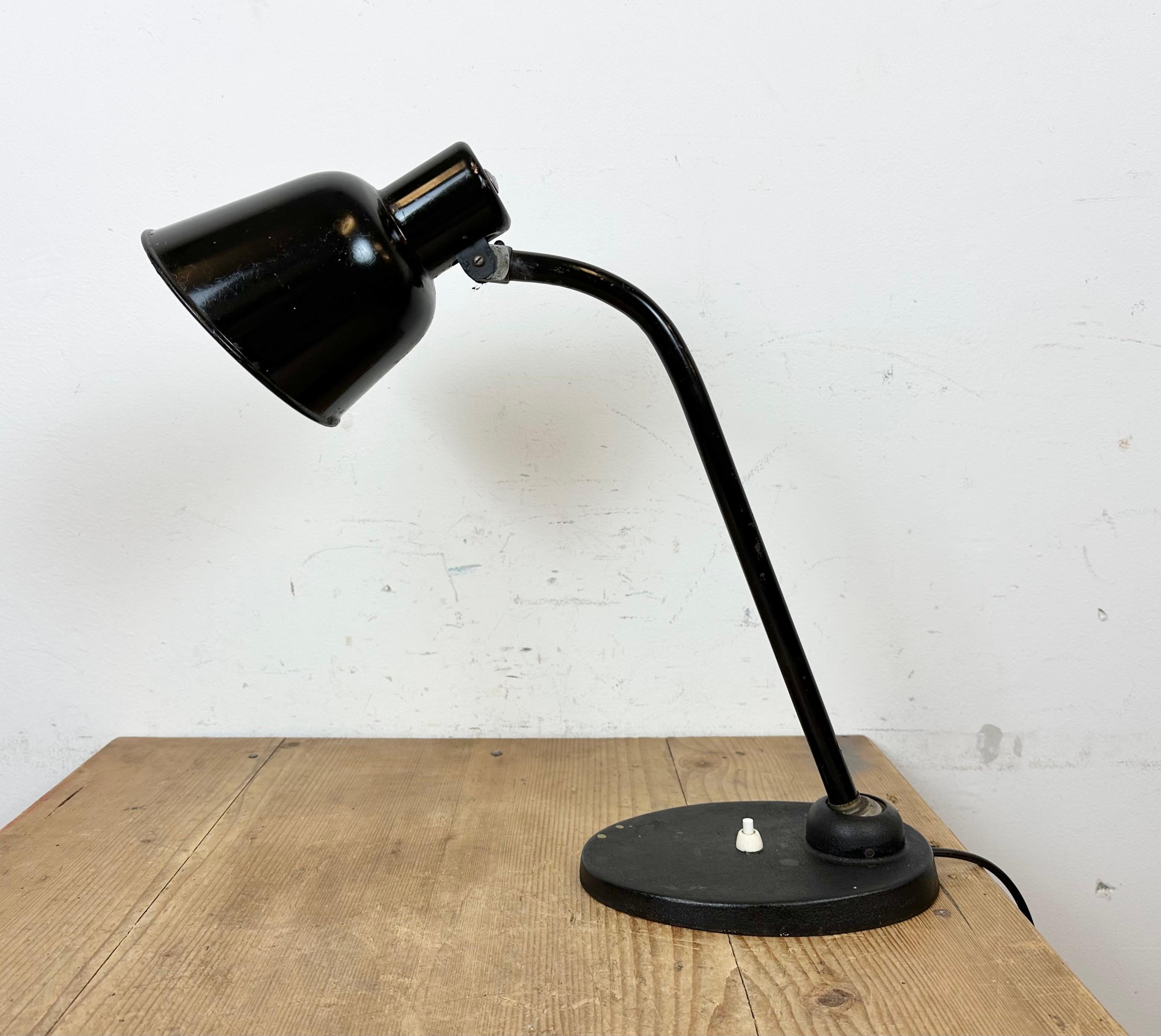 Lámpara de mesa negra vintage de Christian Dell para BUR Bunte & Remmler, años 30 en venta 2