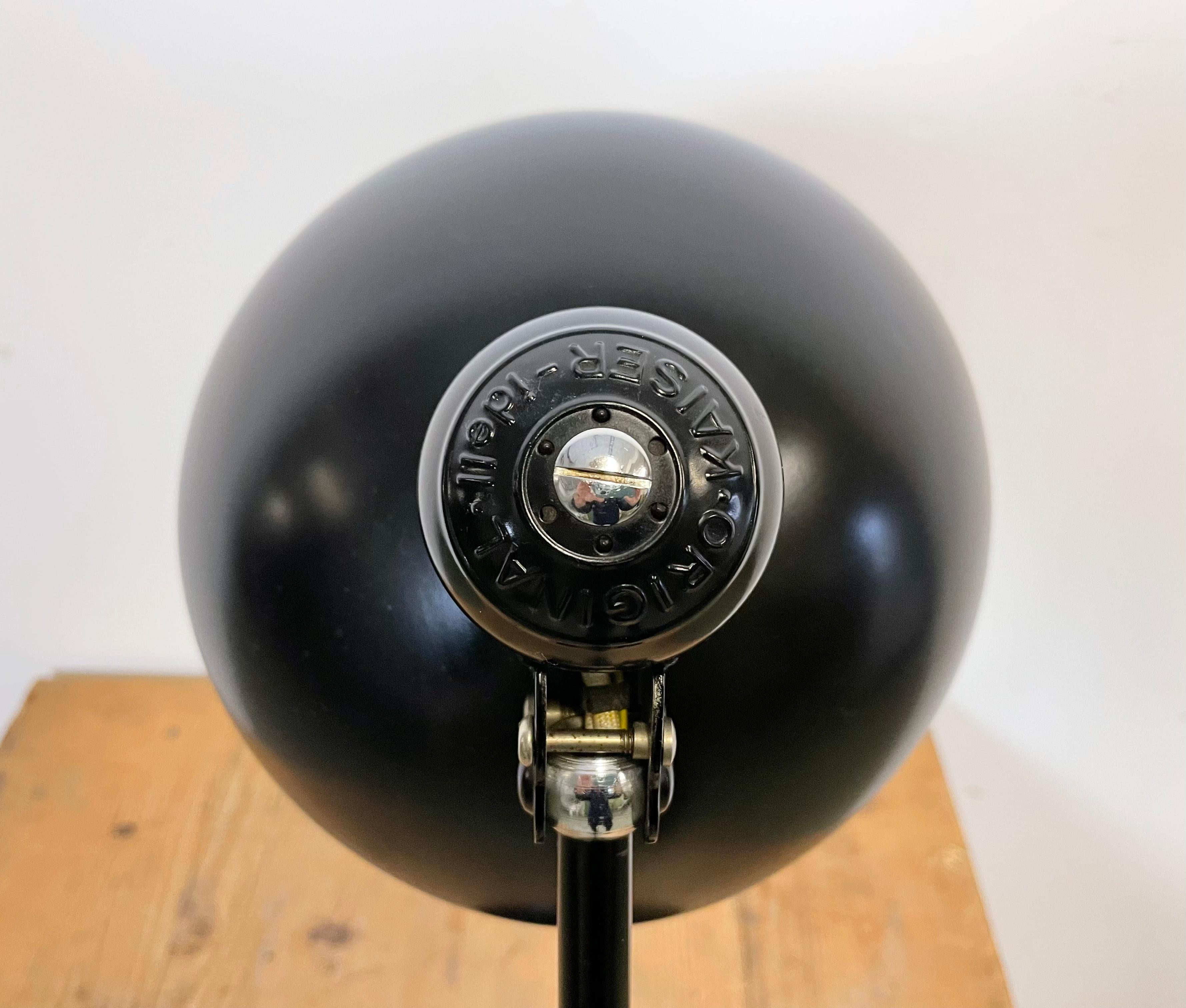 Vintage Black Table Lamp by Christian Dell for Kaiser Idell, 1930s 2