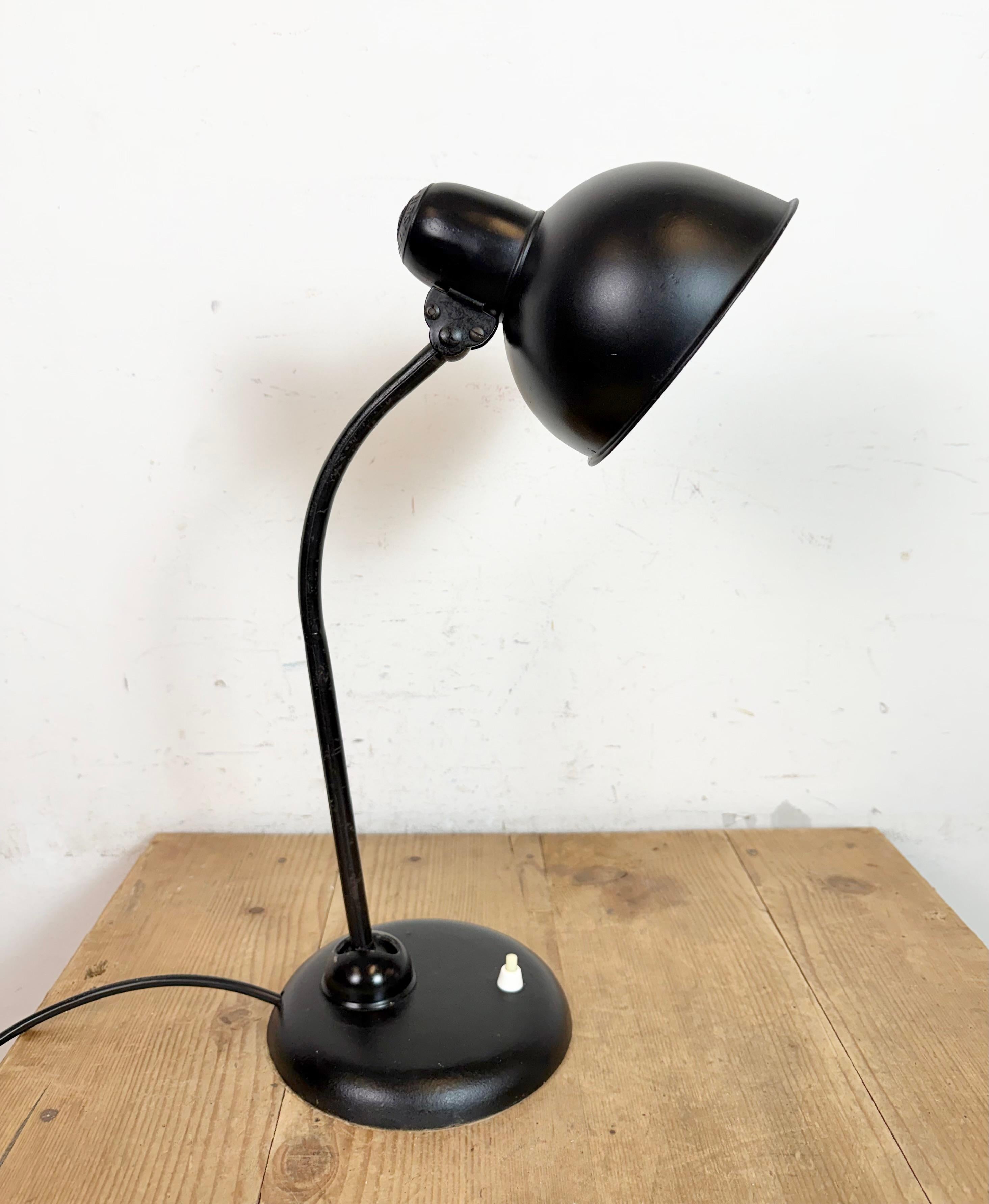 Vintage Black Table Lamp by Christian Dell for Kaiser Idell, 1930s en vente 6