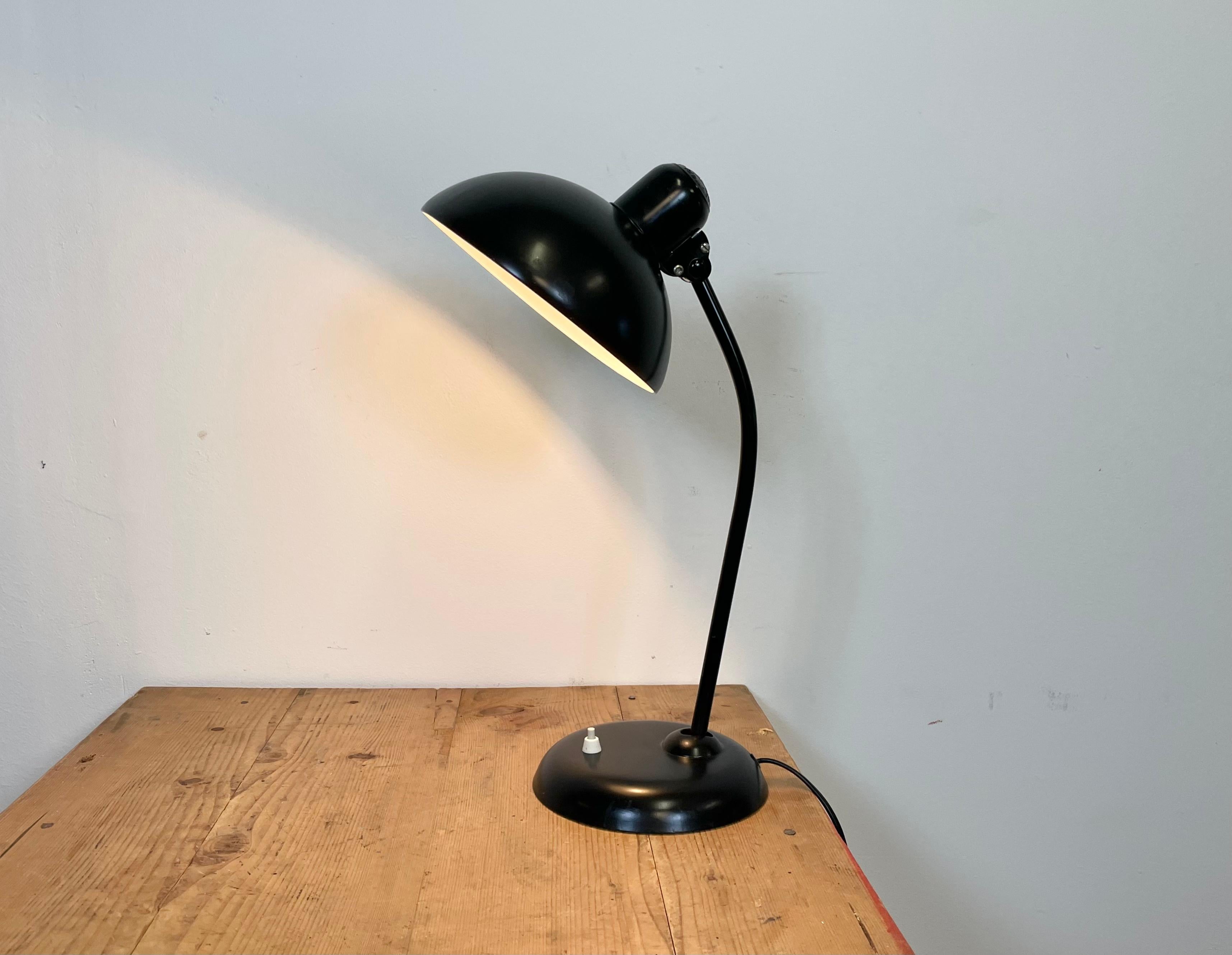 Vintage Black Table Lamp by Christian Dell for Kaiser Idell, 1930s 7