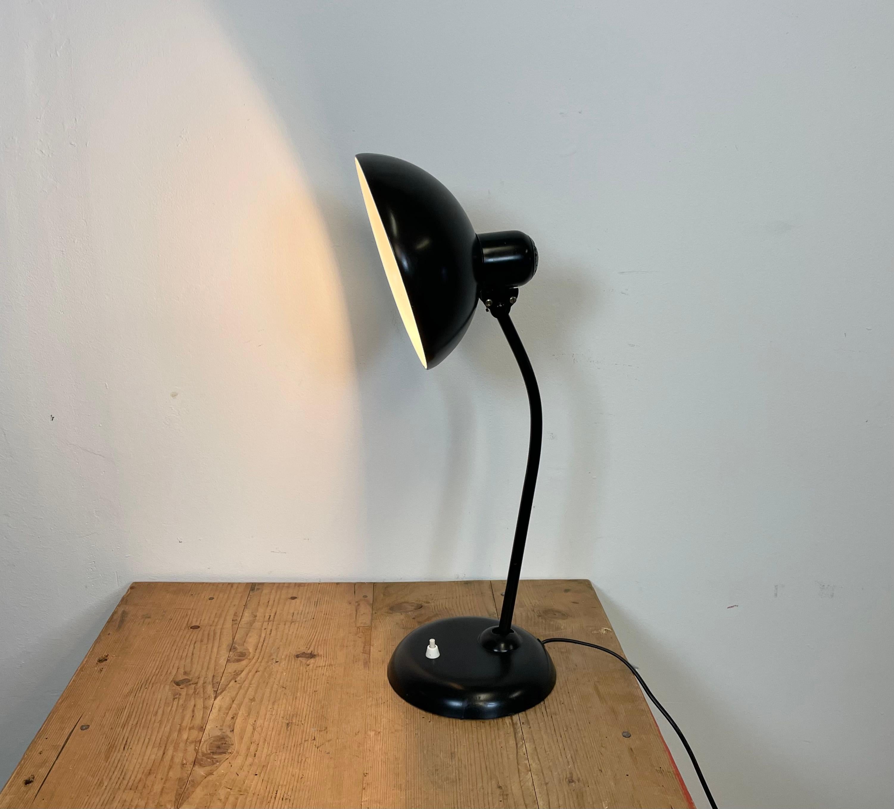 Vintage Black Table Lamp by Christian Dell for Kaiser Idell, 1930s 9