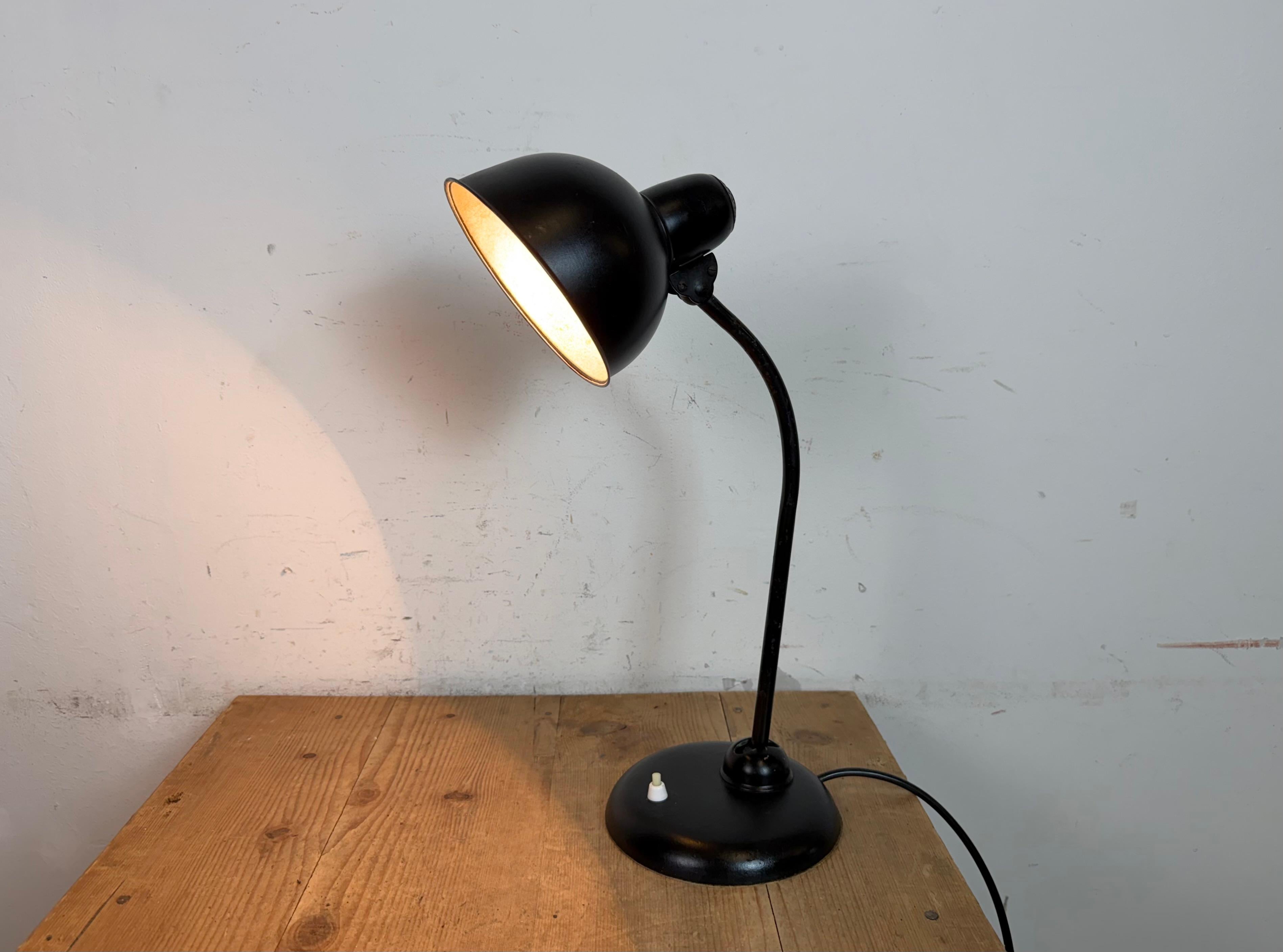 Vintage Black Table Lamp by Christian Dell for Kaiser Idell, 1930s en vente 9