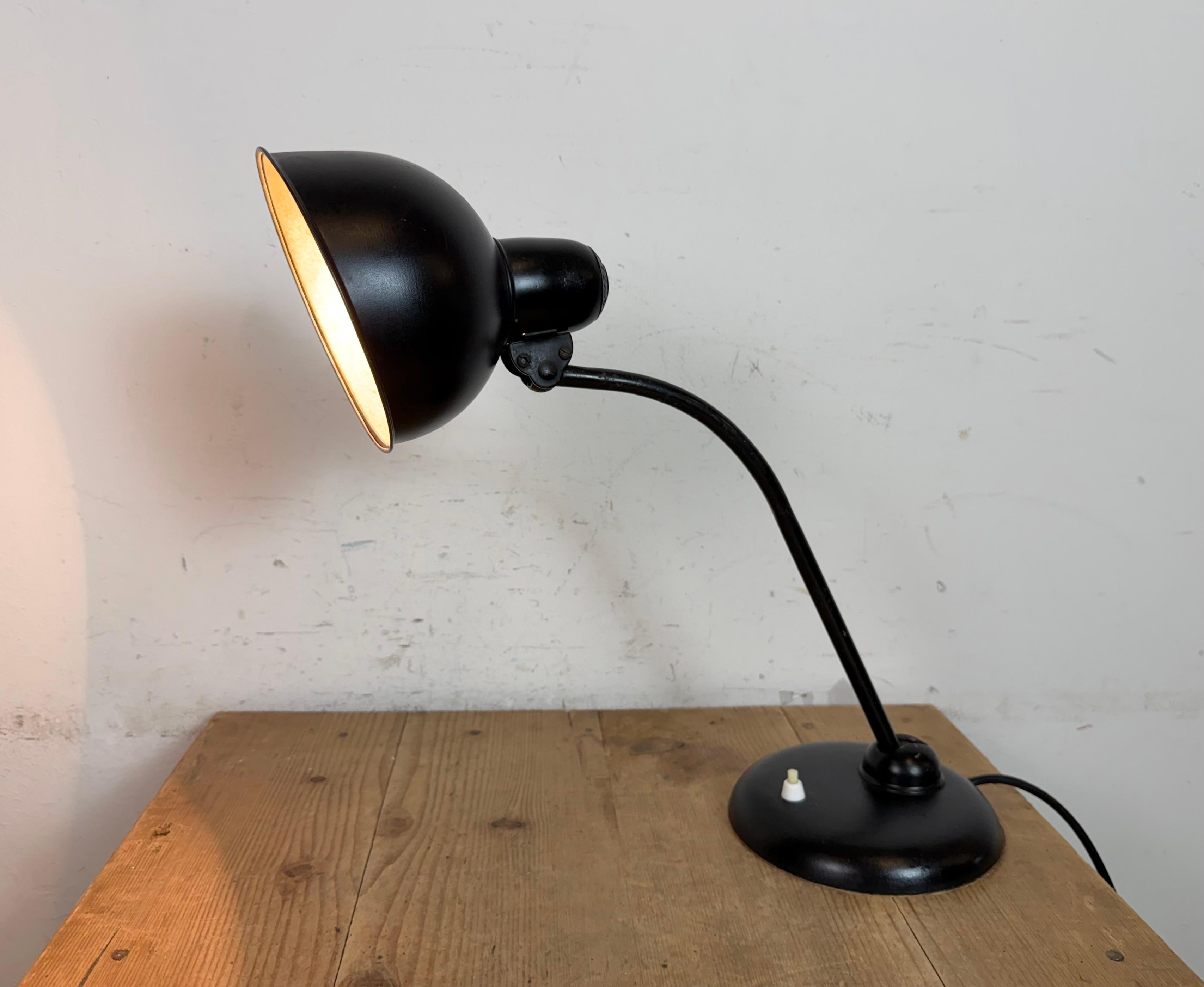 Vintage Black Table Lamp by Christian Dell for Kaiser Idell, 1930s en vente 11