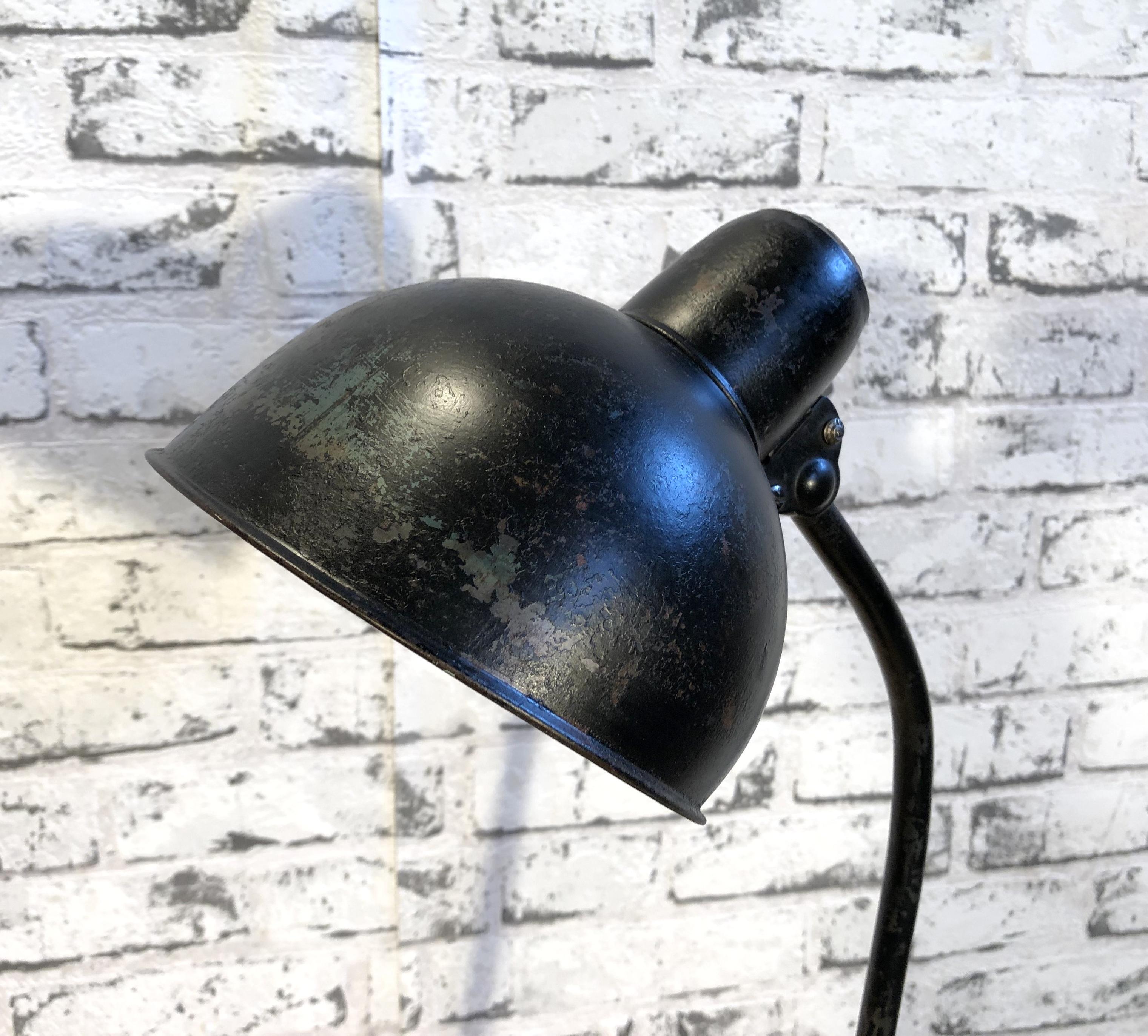 Bauhaus Vintage Black Table Lamp by Christian Dell for Kaiser Idell, 1930s
