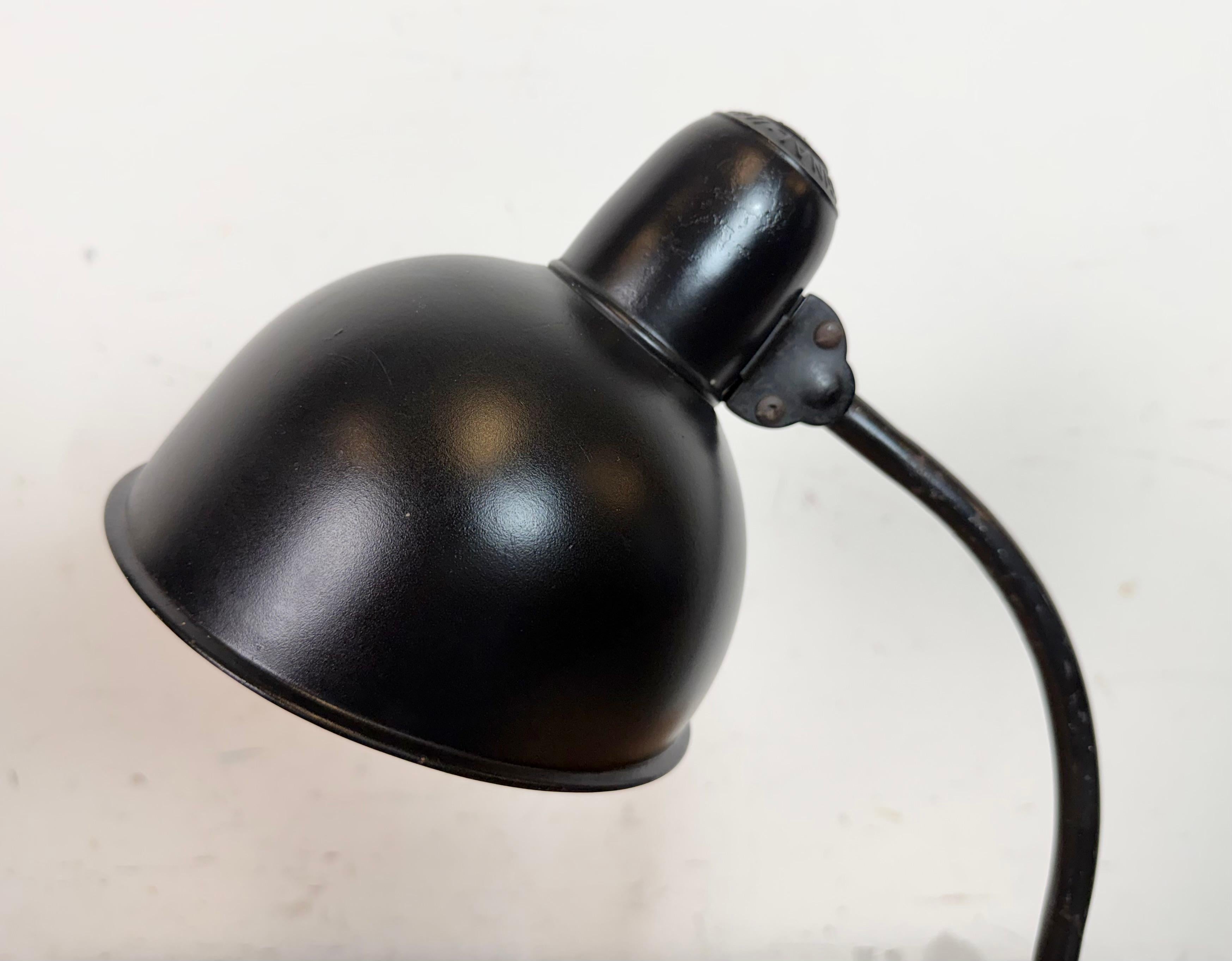 Allemand Vintage Black Table Lamp by Christian Dell for Kaiser Idell, 1930s en vente