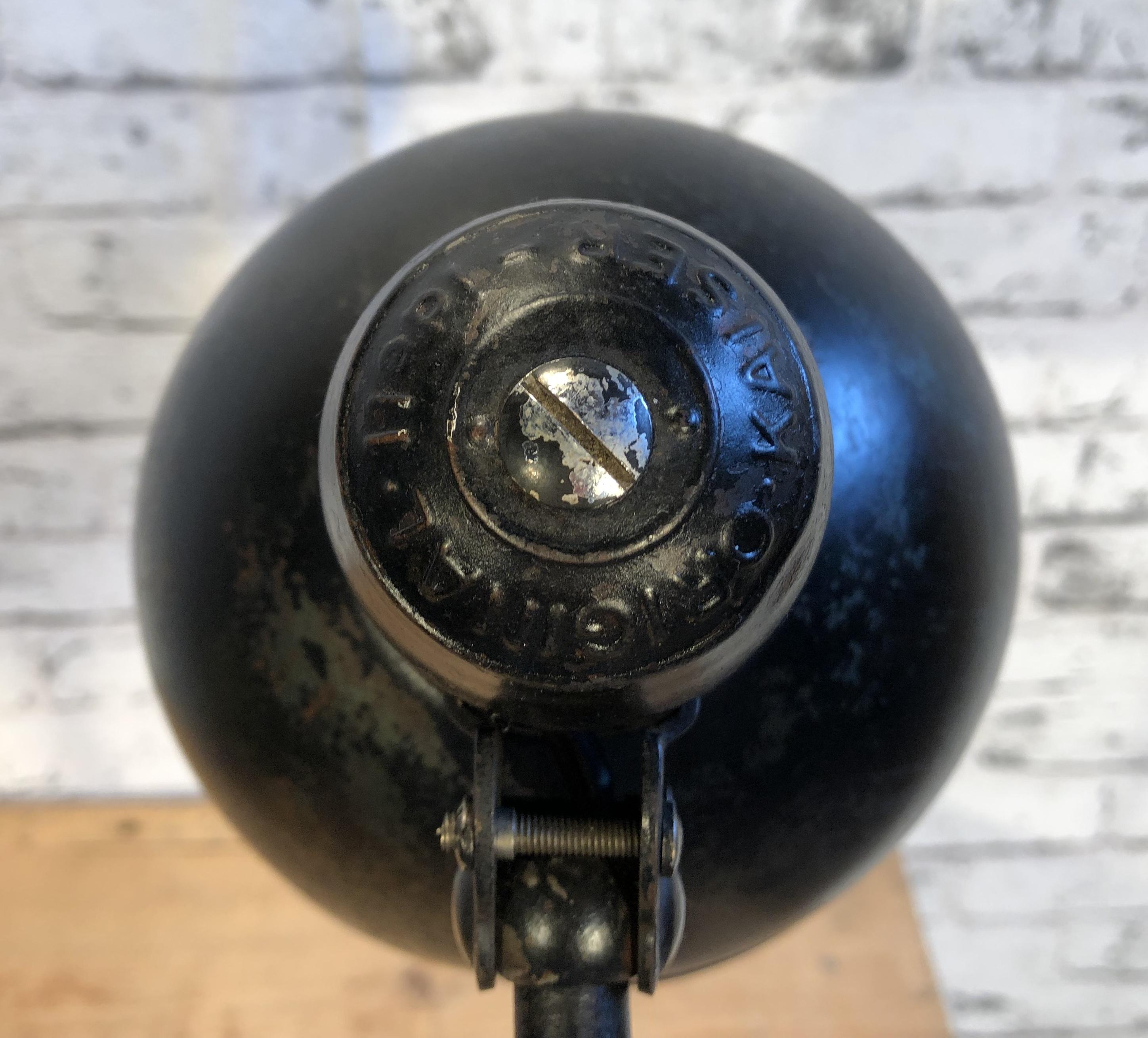 20th Century Vintage Black Table Lamp by Christian Dell for Kaiser Idell, 1930s