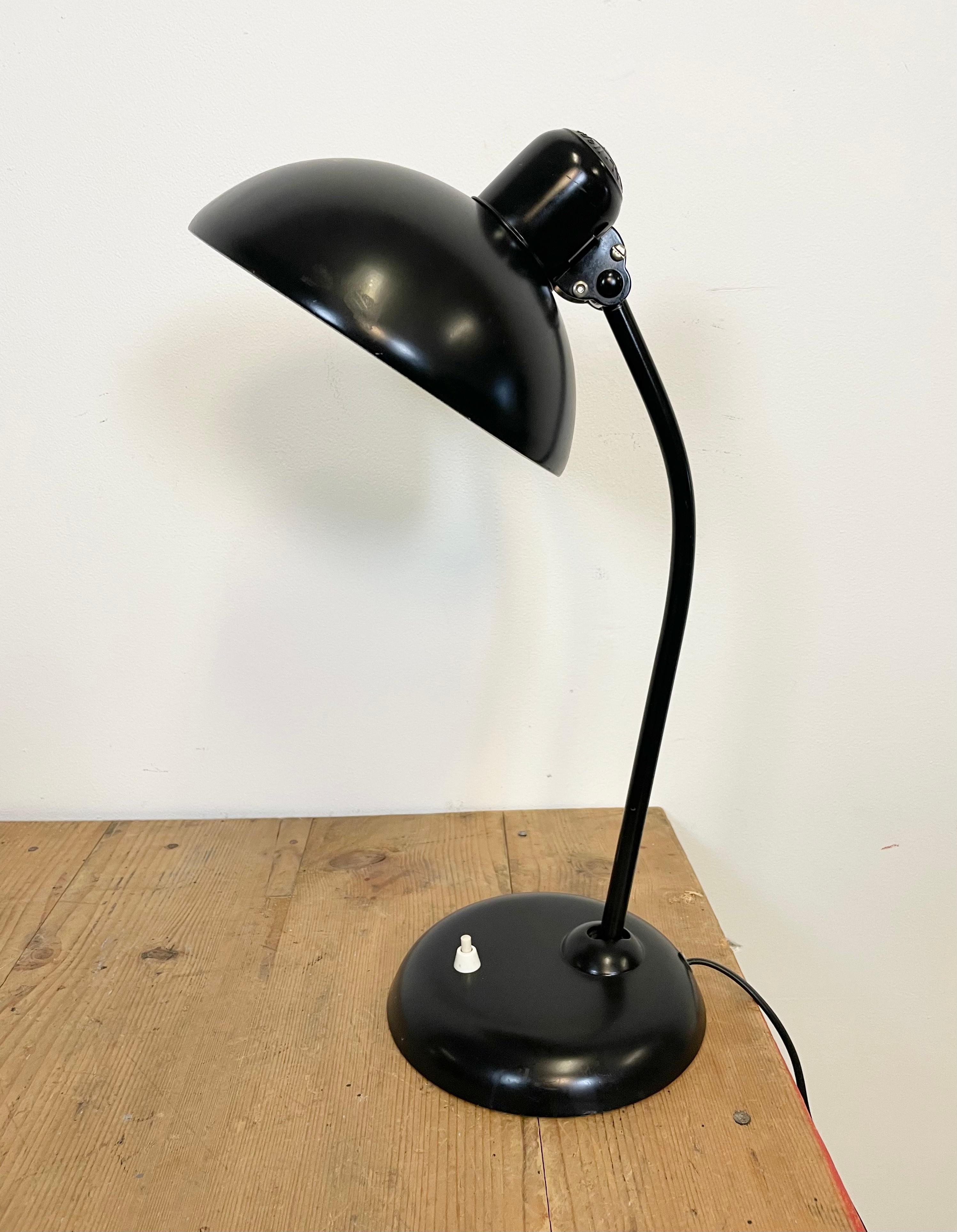 Iron Vintage Black Table Lamp by Christian Dell for Kaiser Idell, 1930s