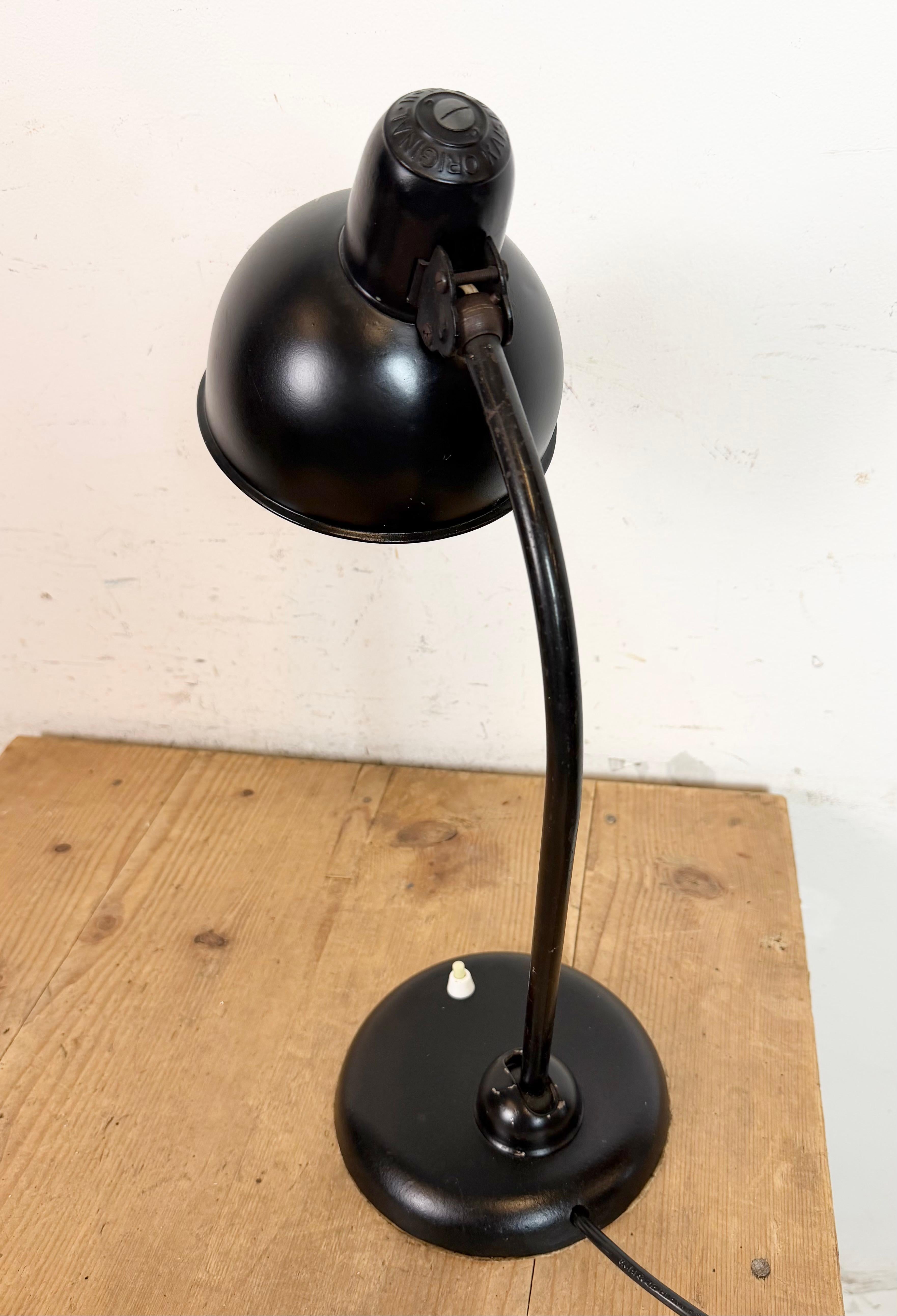 Fer Vintage Black Table Lamp by Christian Dell for Kaiser Idell, 1930s en vente