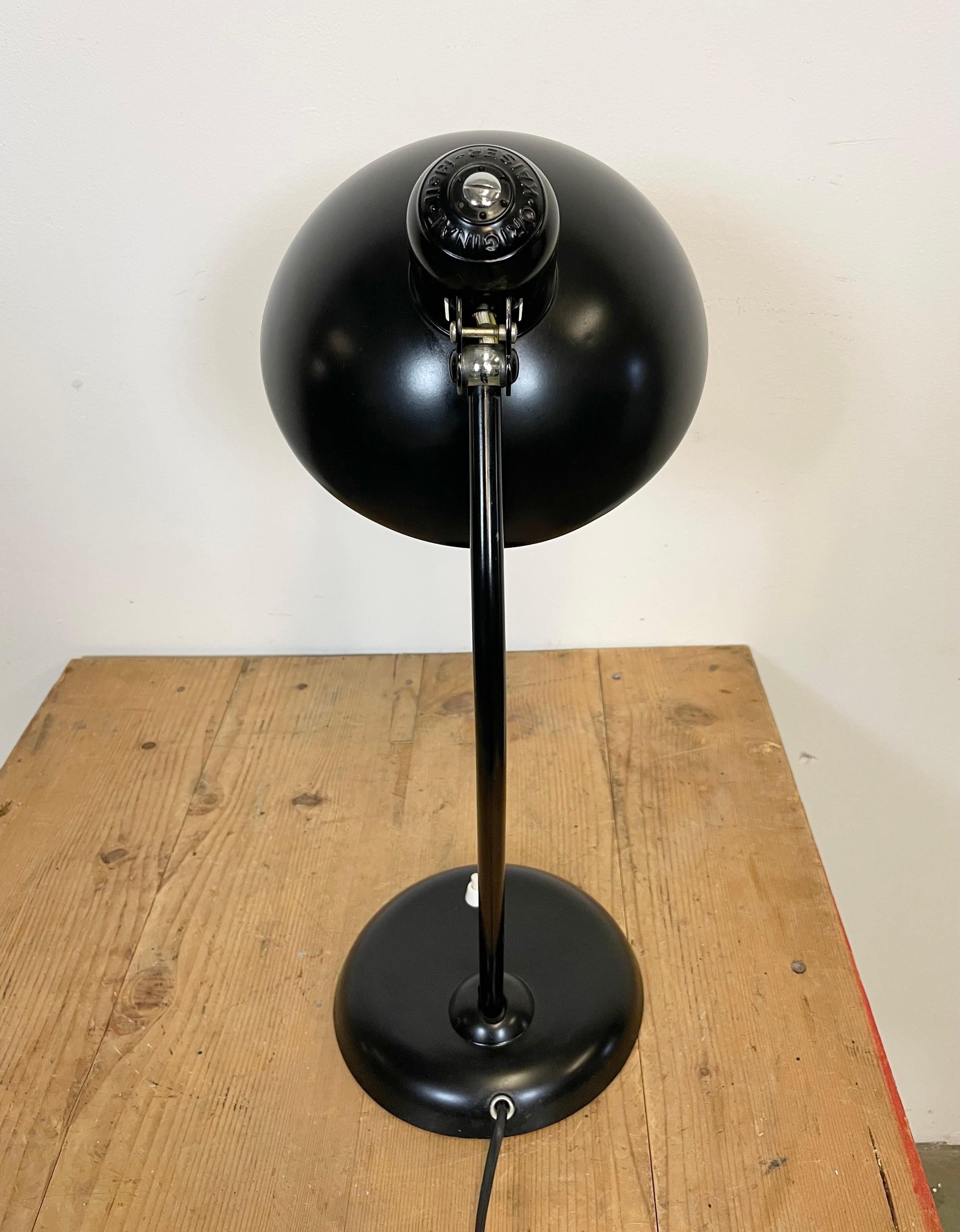 Vintage Black Table Lamp by Christian Dell for Kaiser Idell, 1930s 1