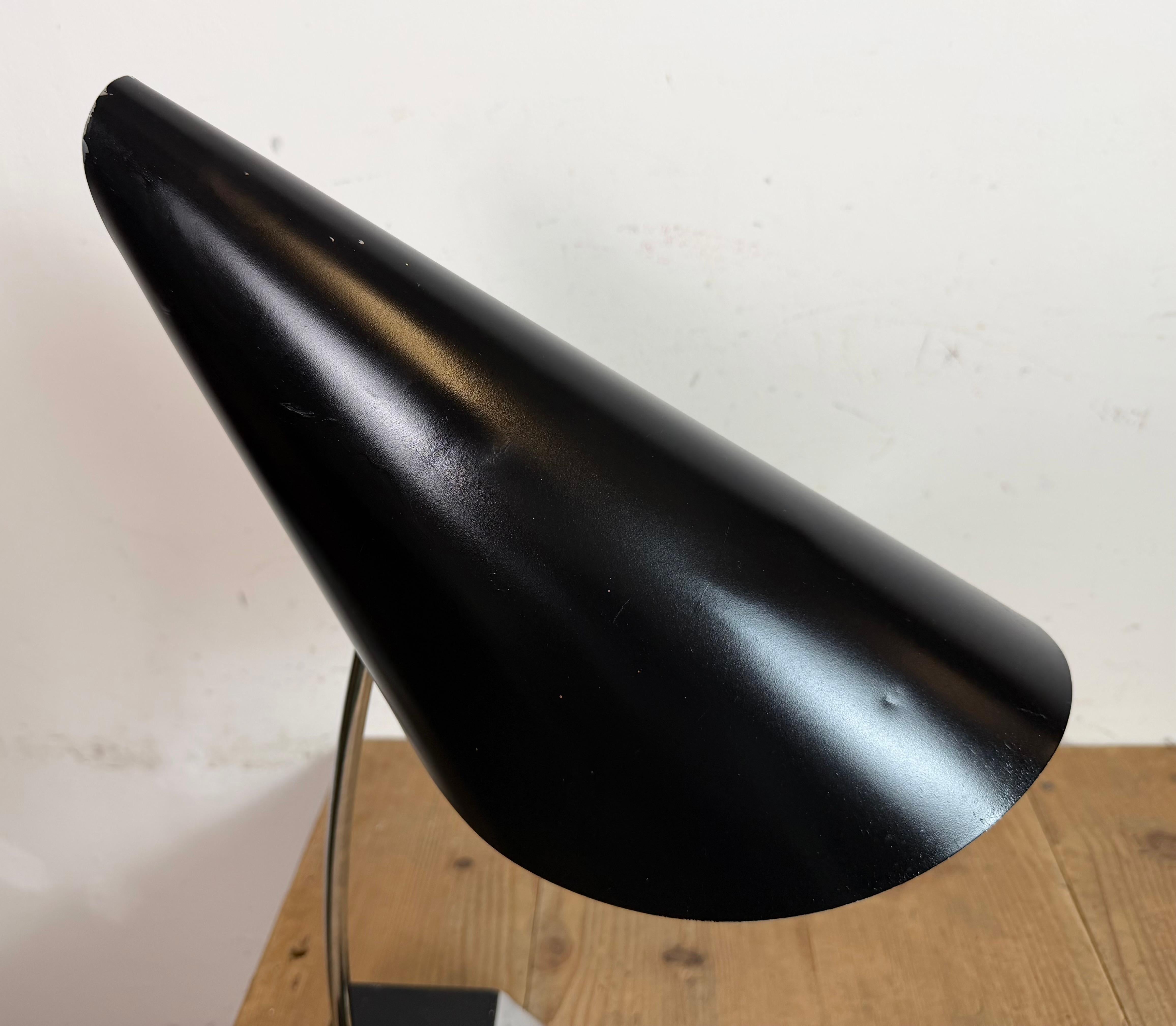 Lampe à poser vintage noire par Josef Hůrka pour Napako, 1960s en vente 4