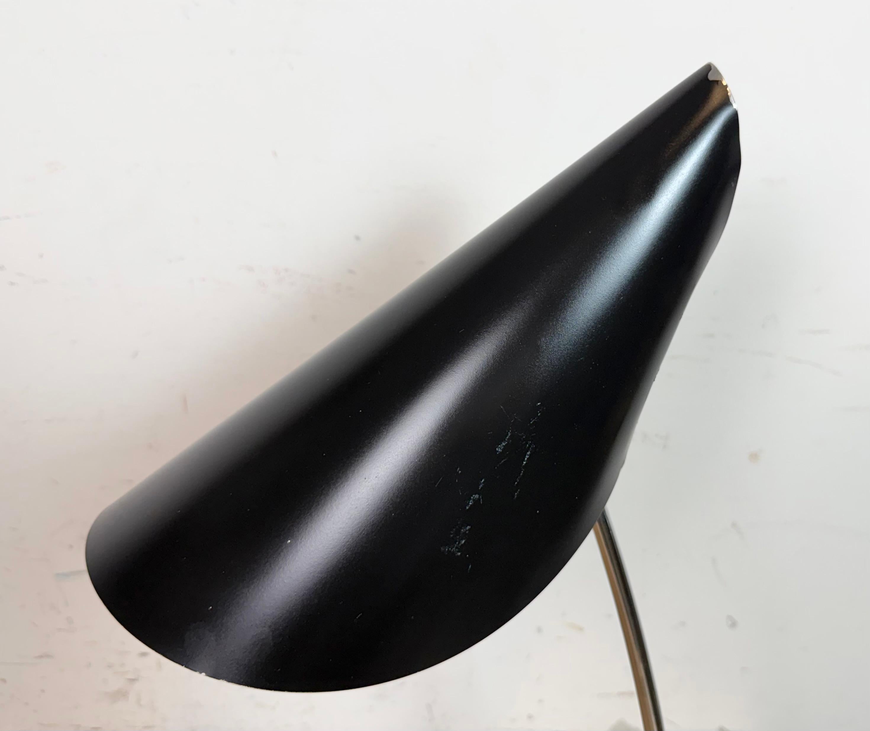 20ième siècle Lampe à poser vintage noire par Josef Hůrka pour Napako, 1960s en vente