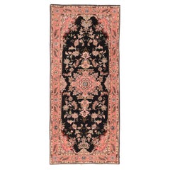 Tappeto persiano Tabriz in lana e seta 70 Raj, estremamente raffinato, 2'9'' x 6'4''.