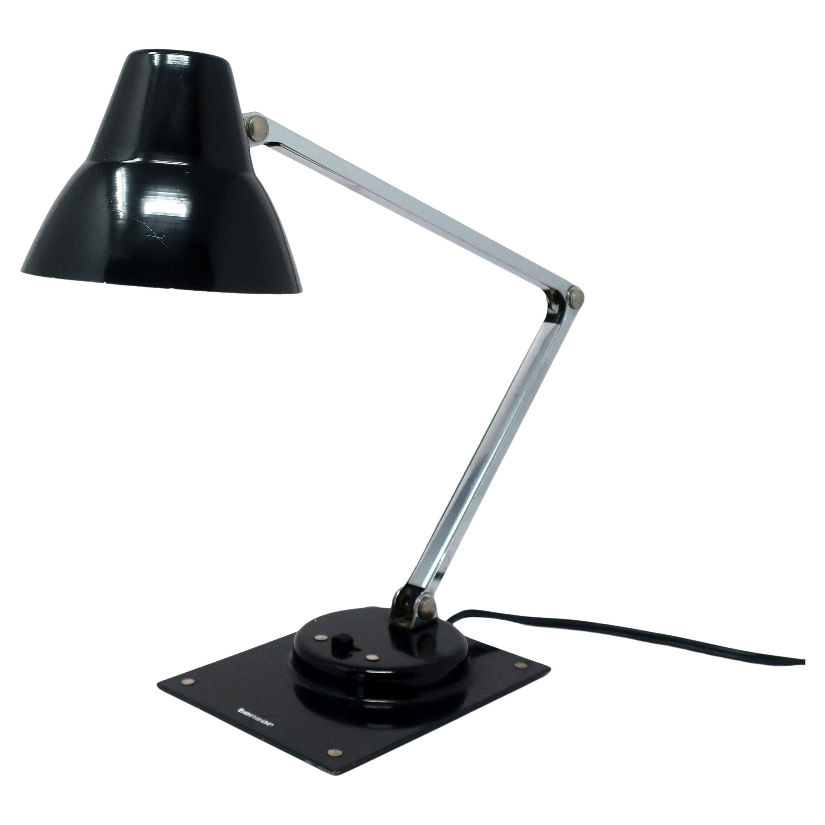 Vintage Black Tensor IL 400 Folding Desk Lamp For Sale