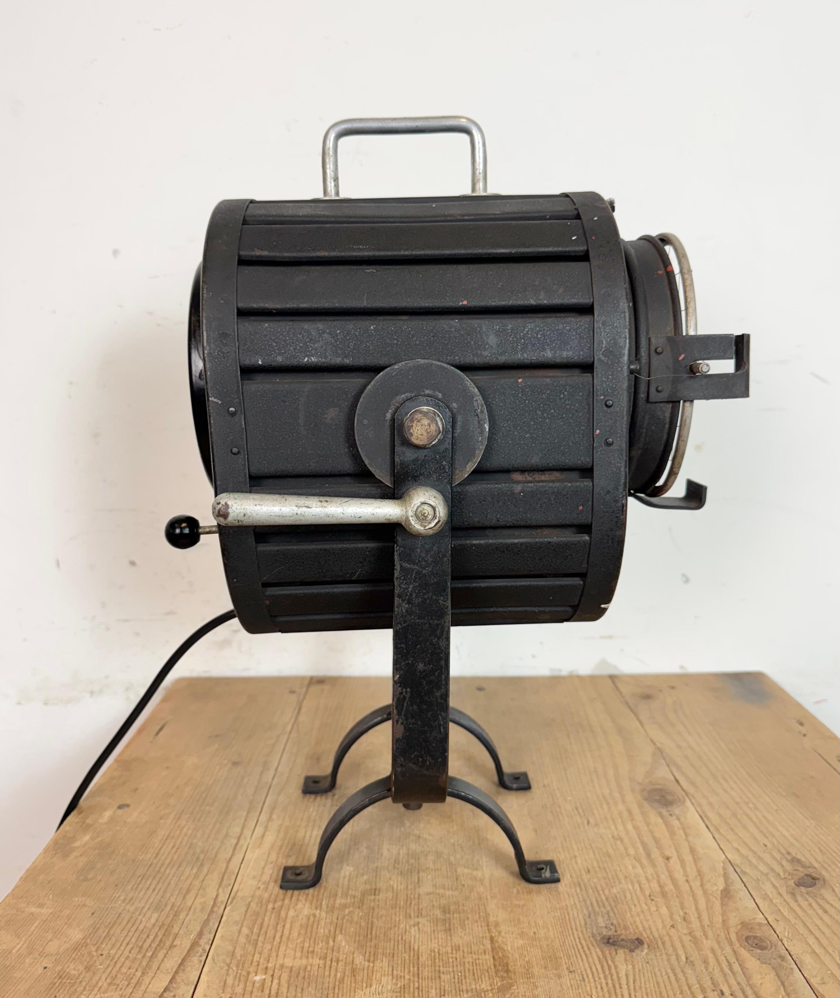 Spot de théâtre noir vintage, années 1960 en vente 3