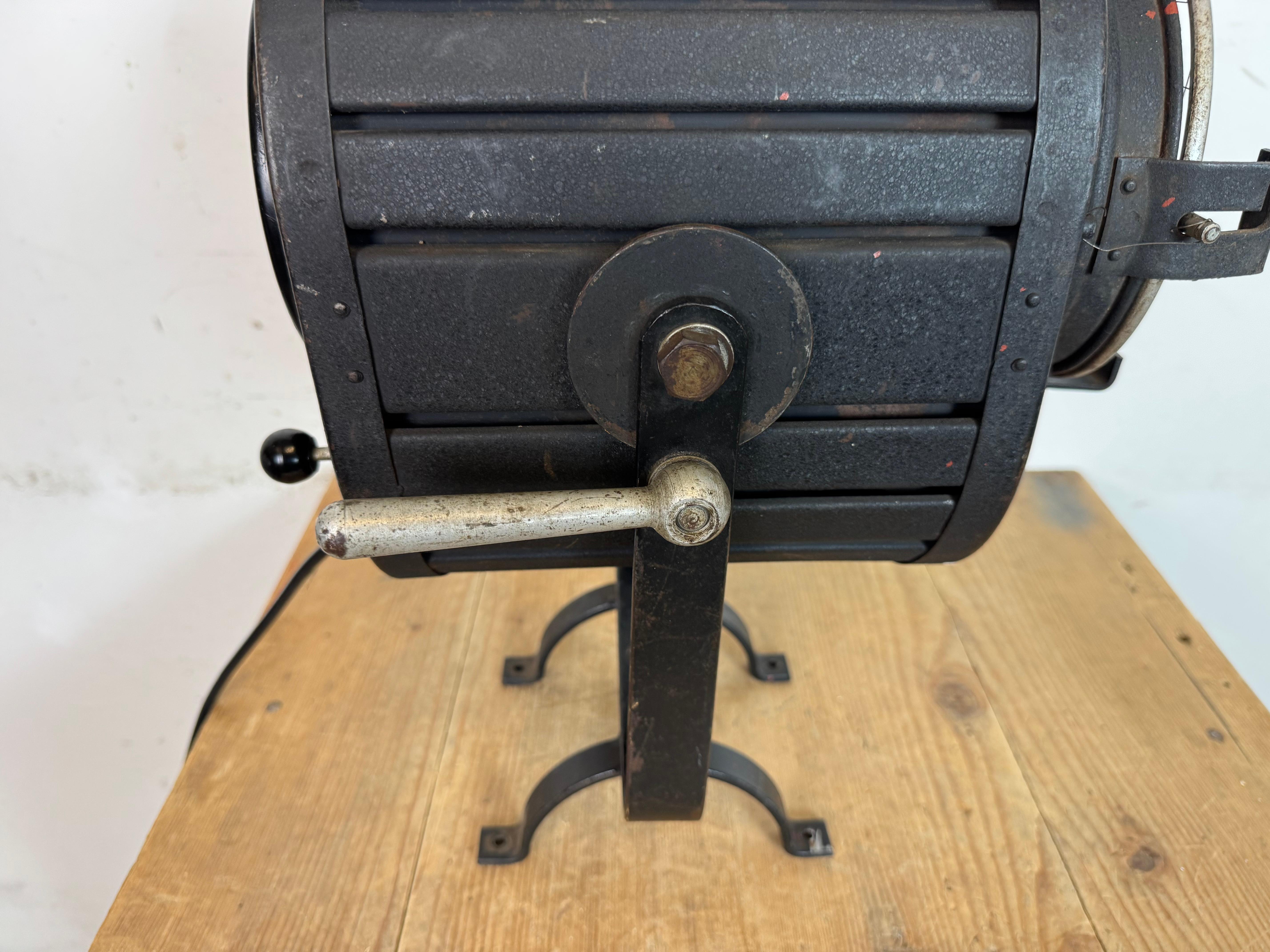 Spot de théâtre noir vintage, années 1960 en vente 4