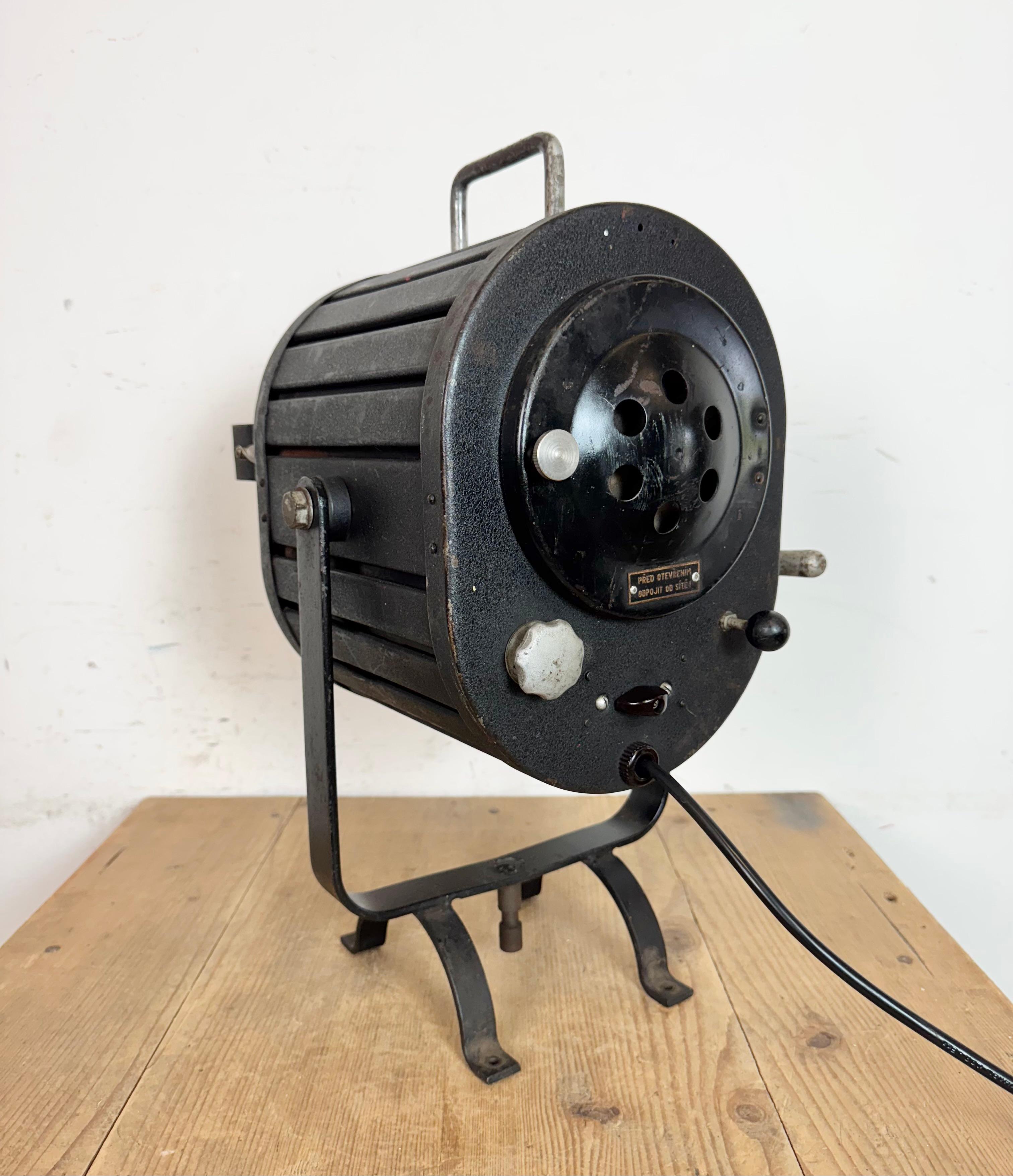 Verre Spot de théâtre noir vintage, années 1960 en vente