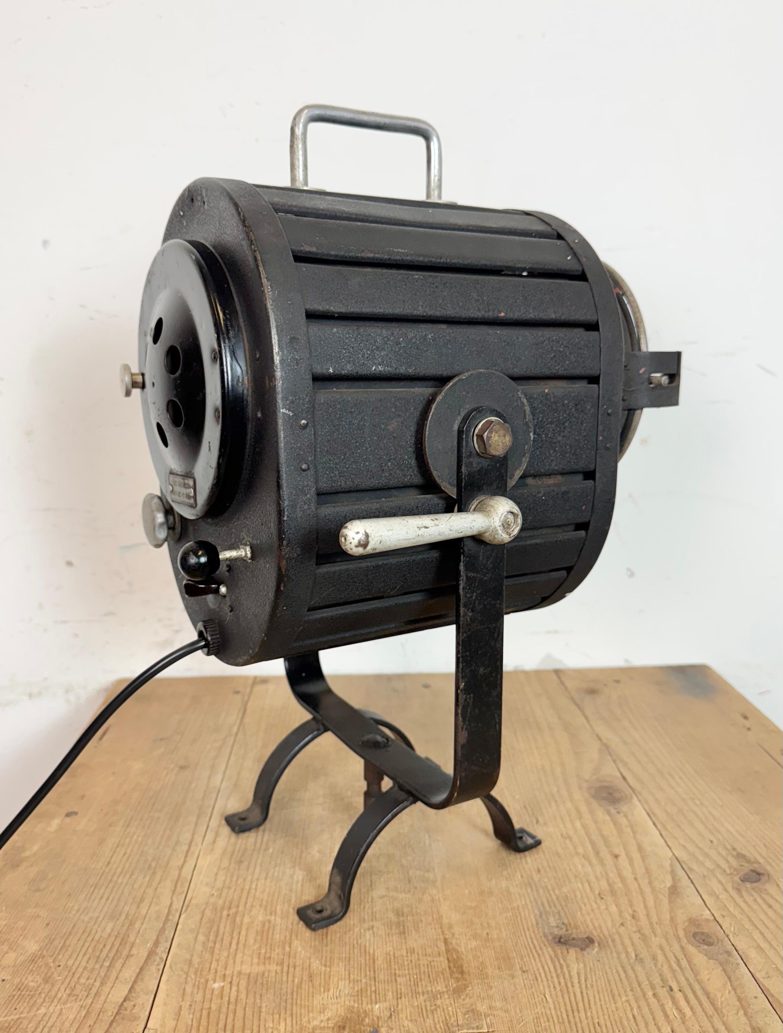 Spot de théâtre noir vintage, années 1960 en vente 2