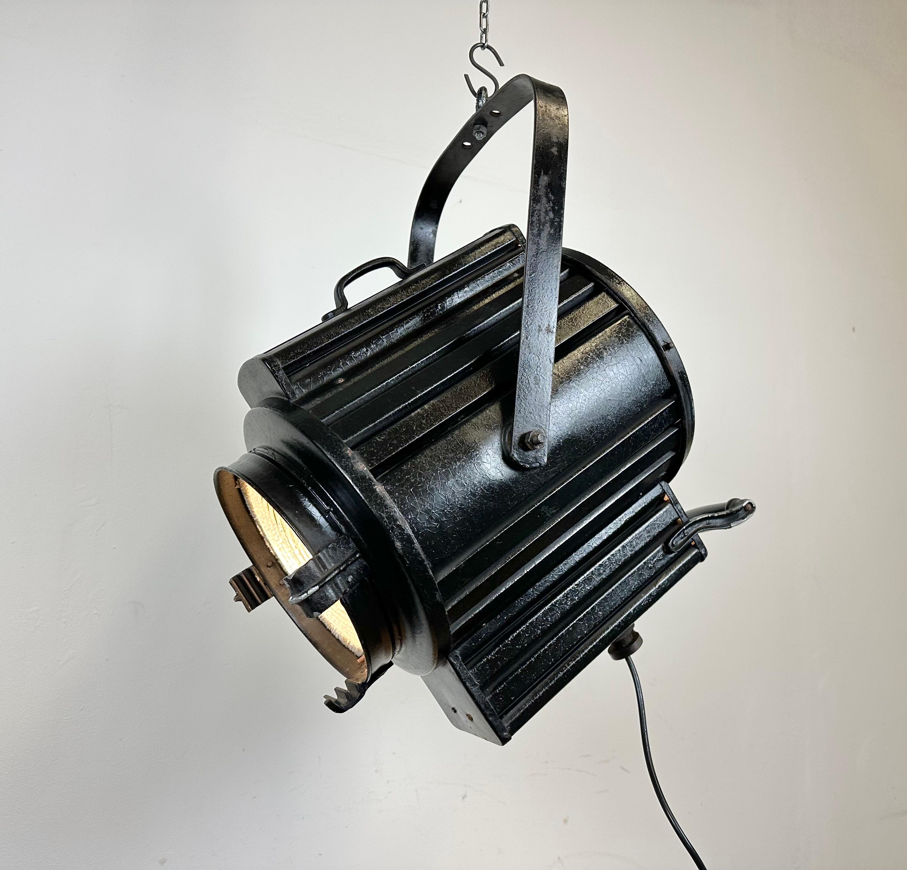 Vintage Black Theatre Spotlight, 1960s For Sale 8