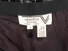 Vintage Negro Valentino Boutique Lentejuelas Falda lápiz Tamaño US 8