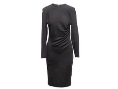 Vintage Black Valentino Miss V Long Sleeve Wool Dress