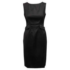 Vintage Schwarz Valentino ärmelloses Shift Kleid Größe US 6