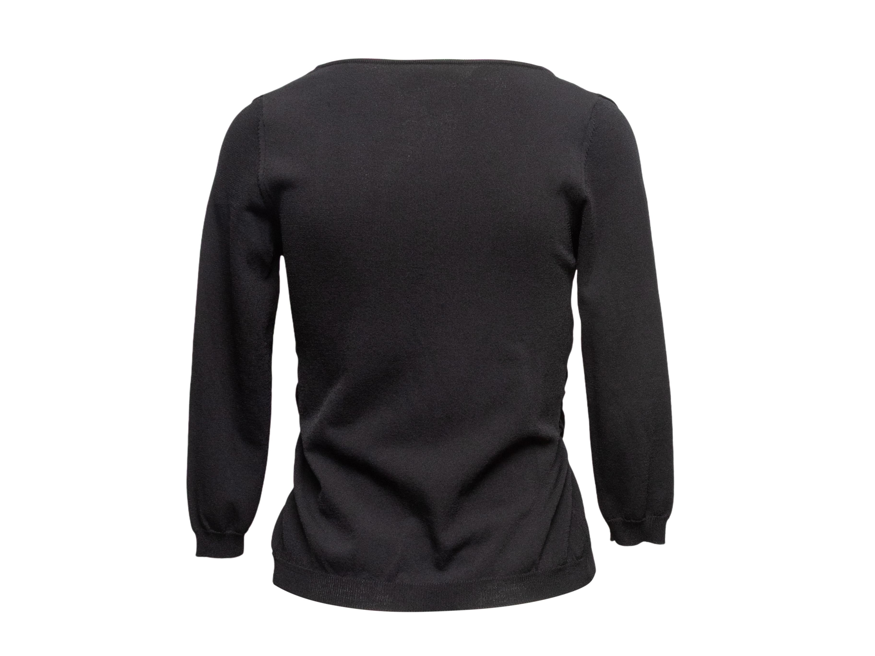 Nero Vintage BLACK TIE, top con maniche a tre quarti, taglia IT 42 in vendita