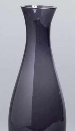 Vintage Black Vase by Riihimaen Lasi Oy, Finland, 1960s