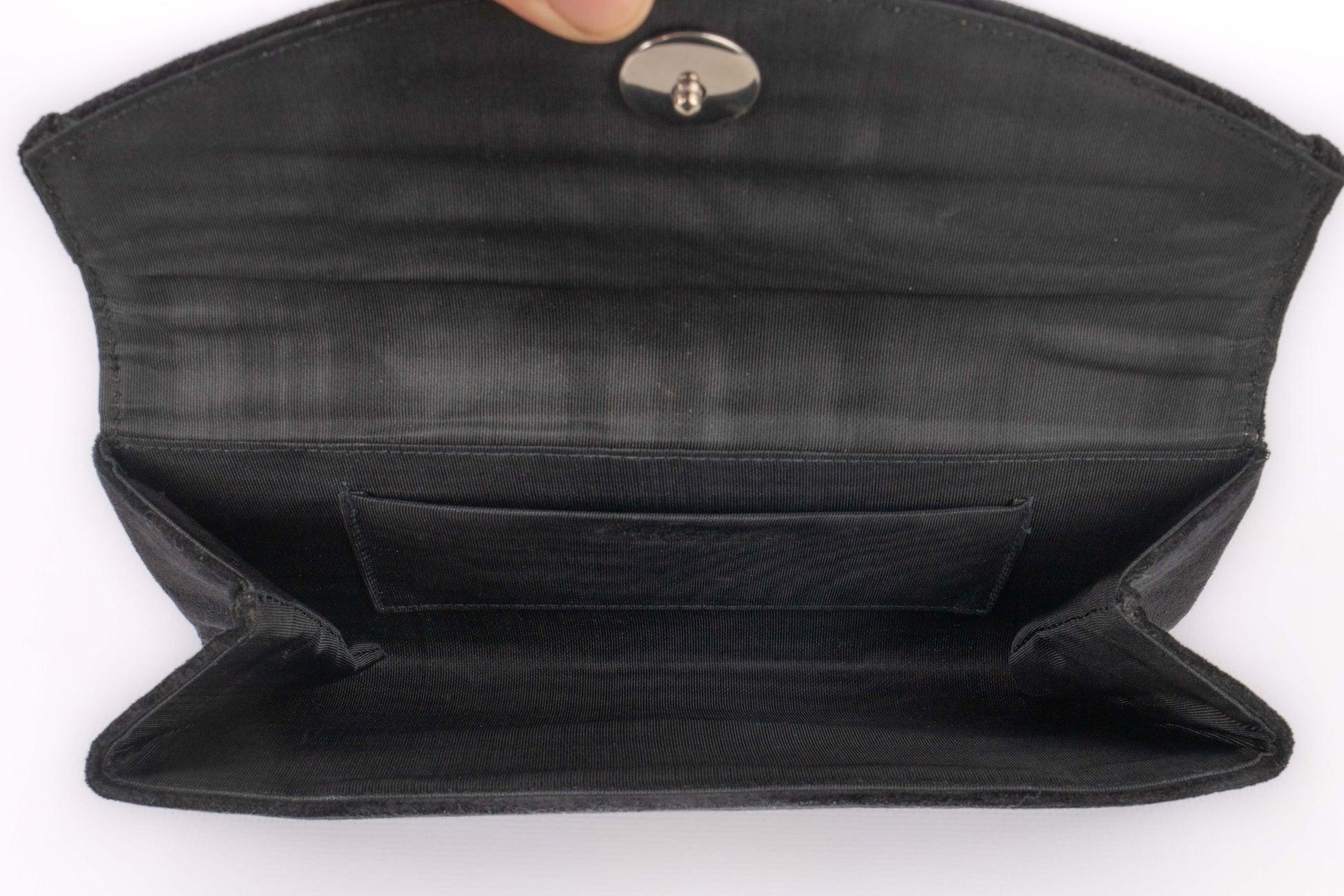Pochette vintage in velluto nero in vendita 5