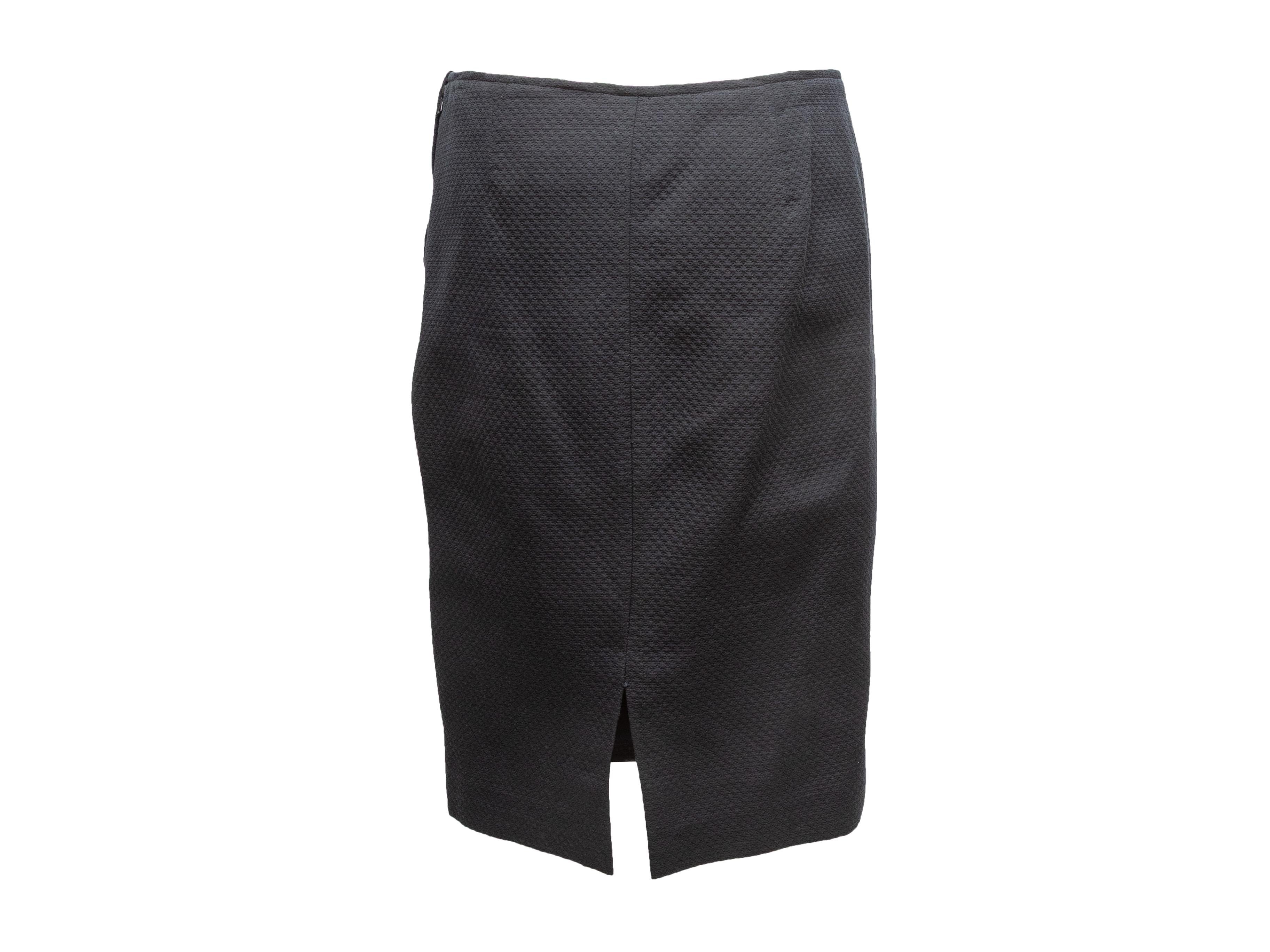 Nero Vintage By Vicky Tiel Gonna al ginocchio Taglia FR 42 in vendita