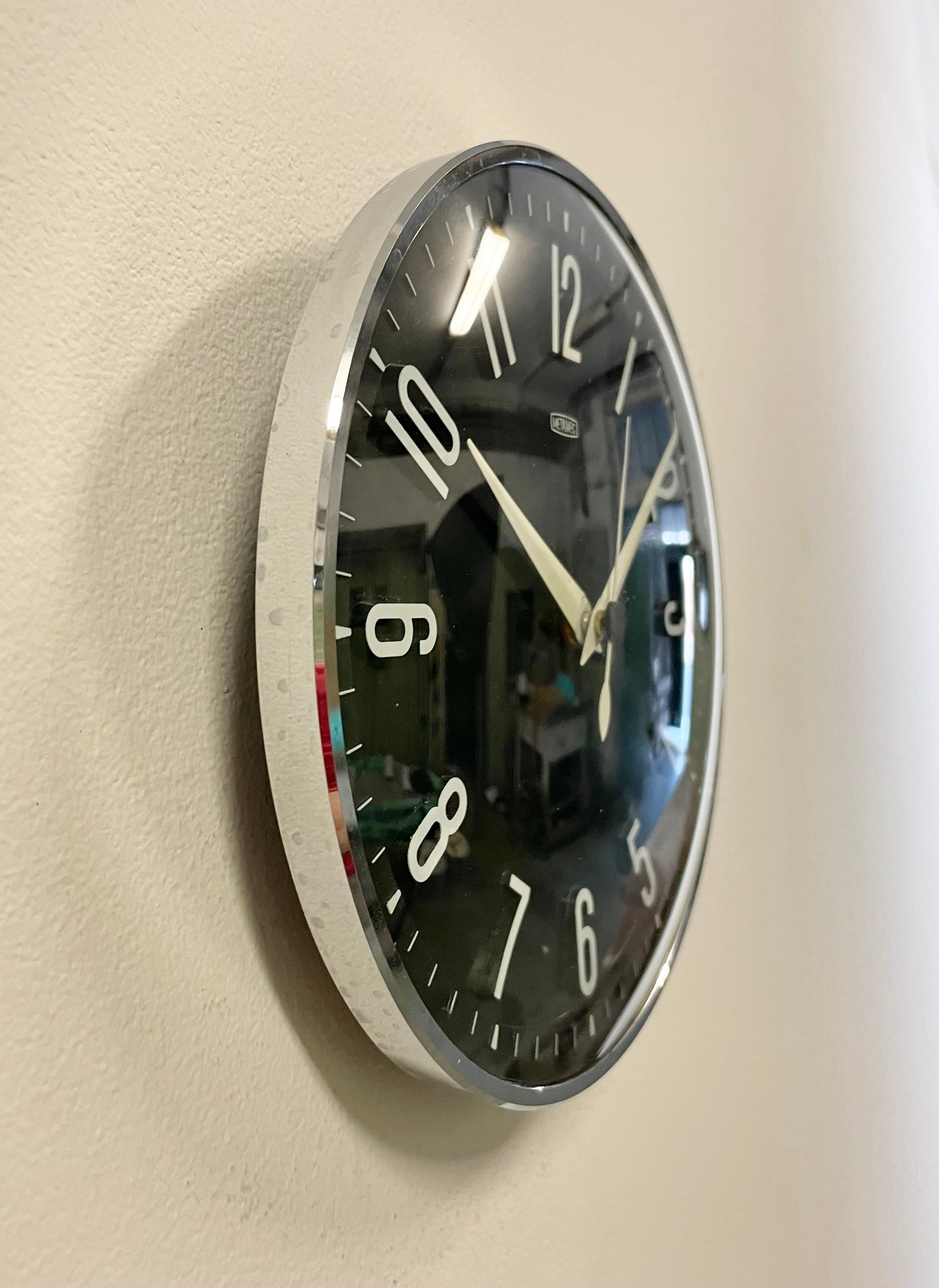 metamec quartz wall clock