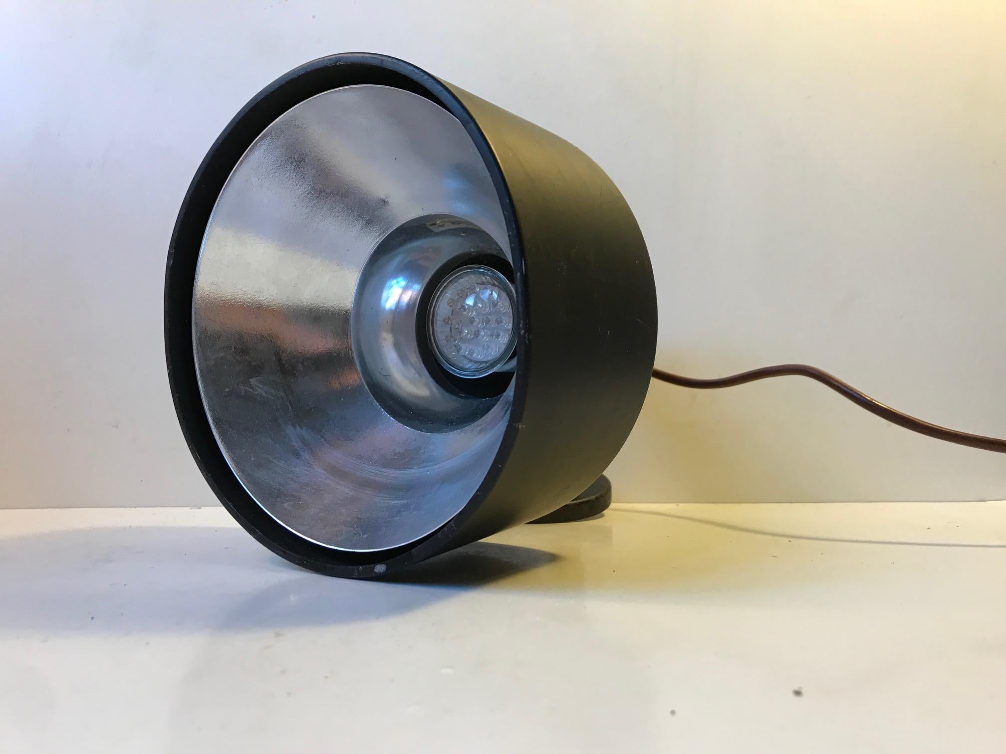 Late 20th Century Vintage Black Wall Light from Louis Poulsen, Denmark, 1970s For Sale