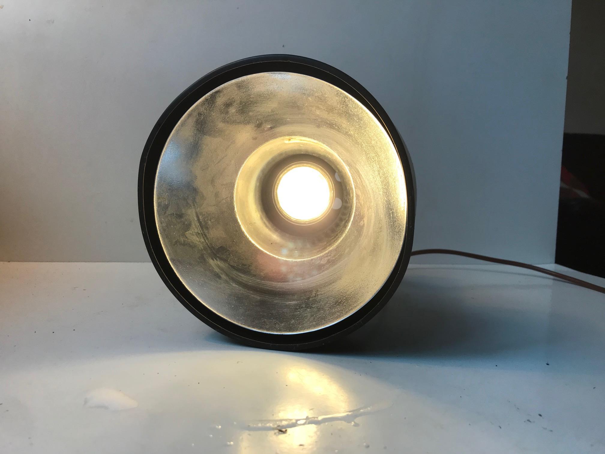 Aluminum Vintage Black Wall Light from Louis Poulsen, Denmark, 1970s For Sale