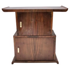 Vintage Black Walnut Divider Cabinet in the style of Emilio Lancia, Italy