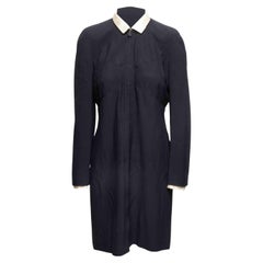 Vintage Black & White Chanel Boutique Long Sleeve Dress Size FR 42