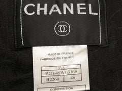 Vintage Black & White Chanel Fall/Winter 2003 Tweed Blazer Size FR 46