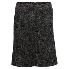Vintage Black & White Chanel Fall/Winter 2003 Tweed Skirt