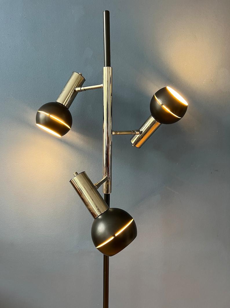 Vintage Black Wilko Eyeball Space Age Floor Lamp 1970s For Sale at 1stDibs