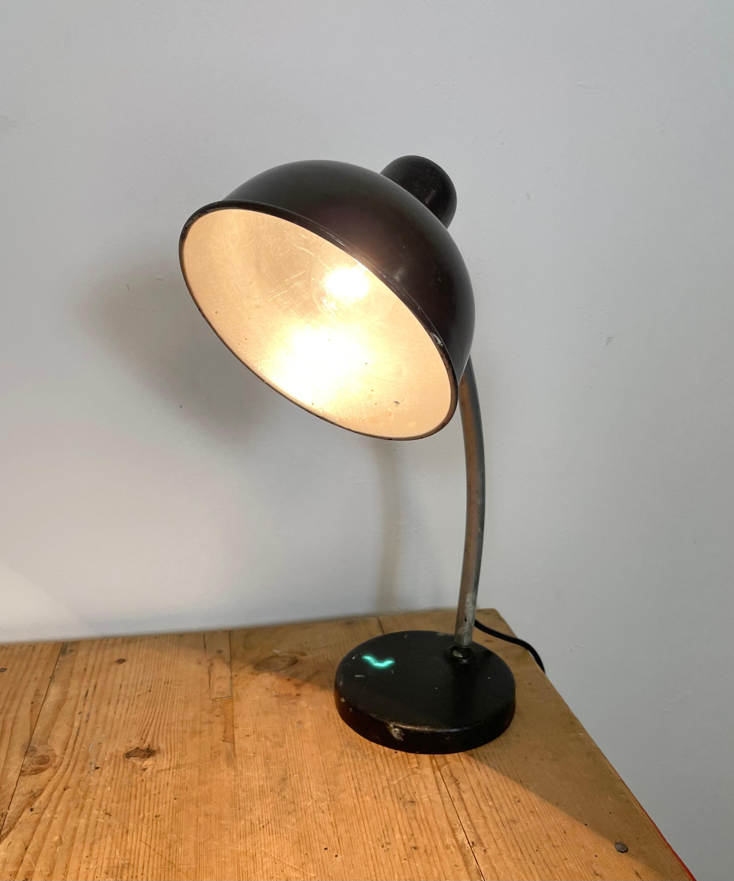 Vintage Black Workshop Table Lamp, 1950s For Sale 5