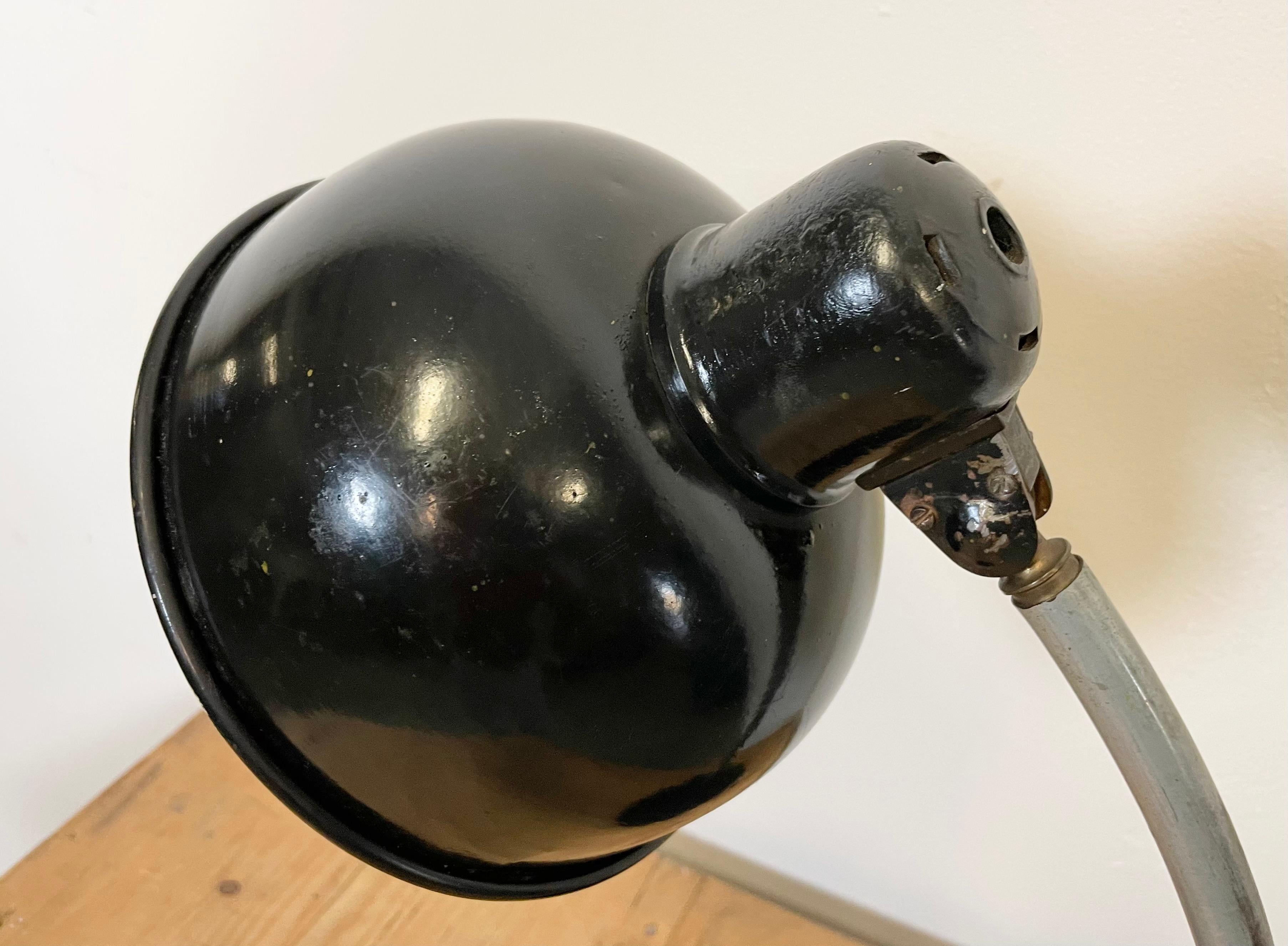 Ceco Lampada da tavolo vintage da officina nera, anni '50 in vendita