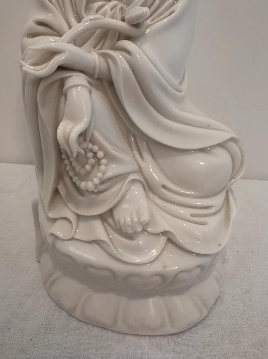 Sconosciuto Statua di Guanyin in porcellana Blanc De Chine, 12