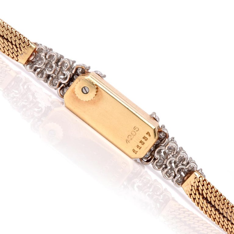 Vintage Blancpain Back Winder Diamond Ladies Watch For Sale at 1stDibs