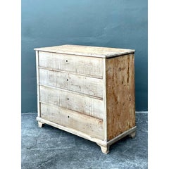 Vintage Bleached Biedermeier Chest of Drawers