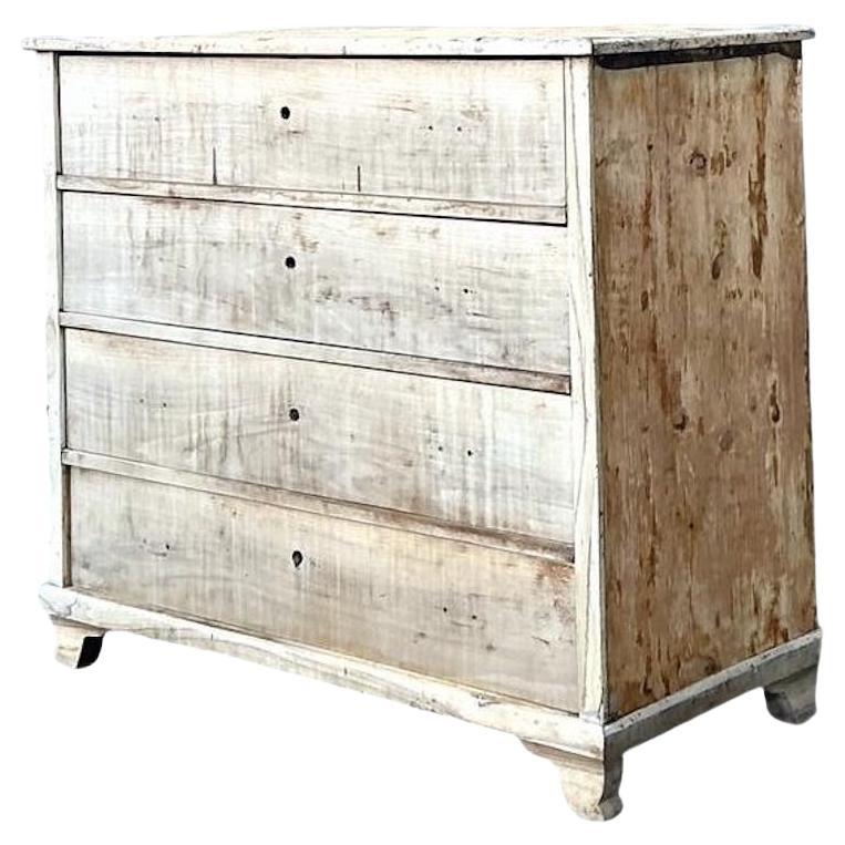 Vintage Bleached Biedermeier Chest of Drawers