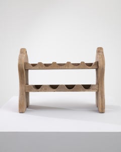 Belgisches Weinregal aus gebleichtes Eichenholz