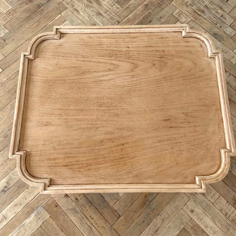 Vintage Bleached Oak Side Table For Sale at 1stDibs