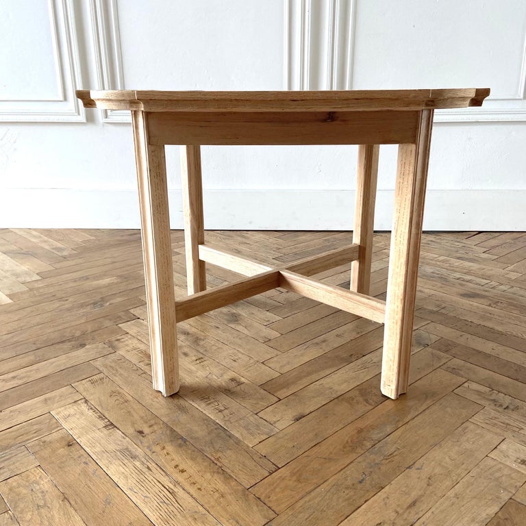 Vintage Bleached Oak Side Table For Sale at 1stDibs