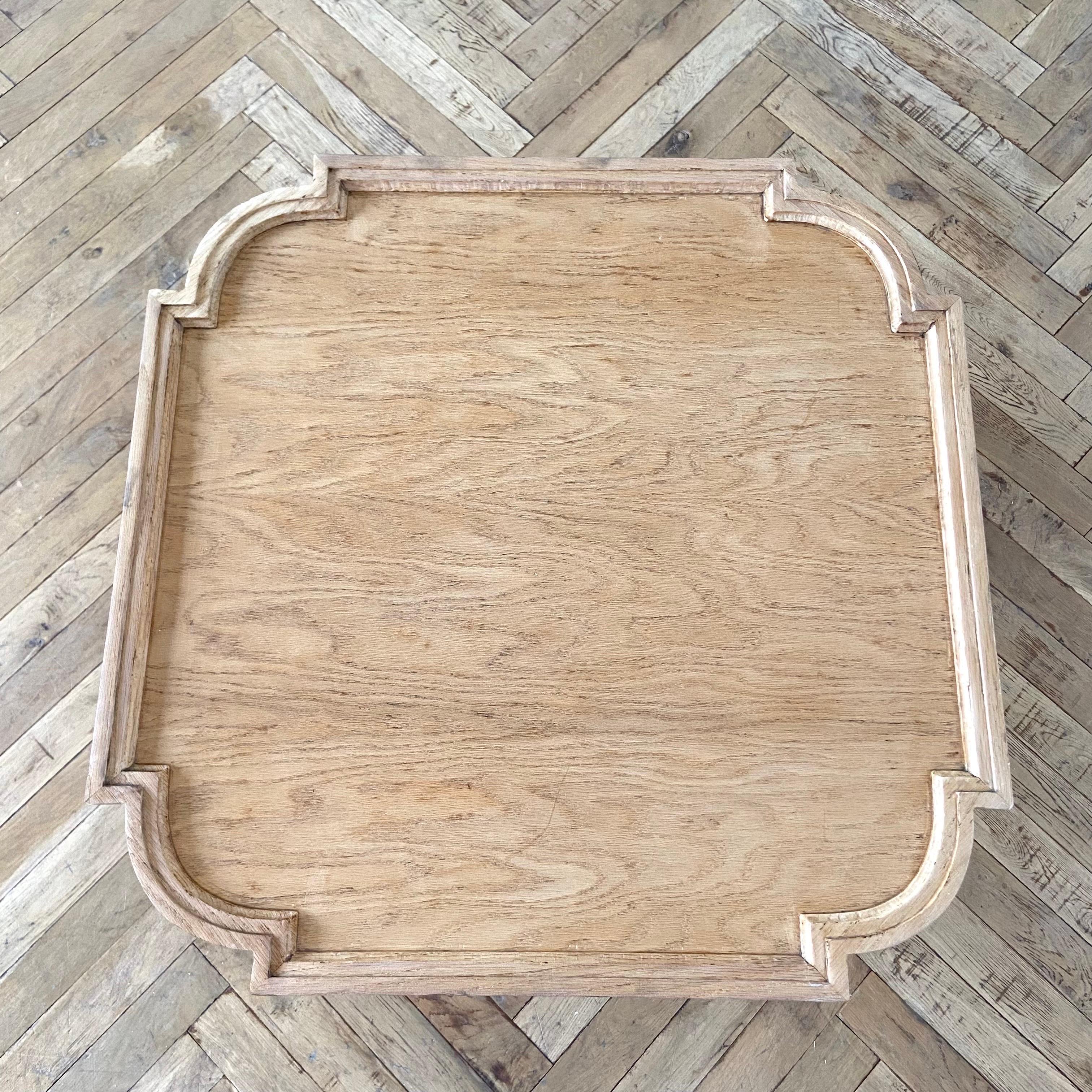 Vintage Bleached Oak Side Table 3