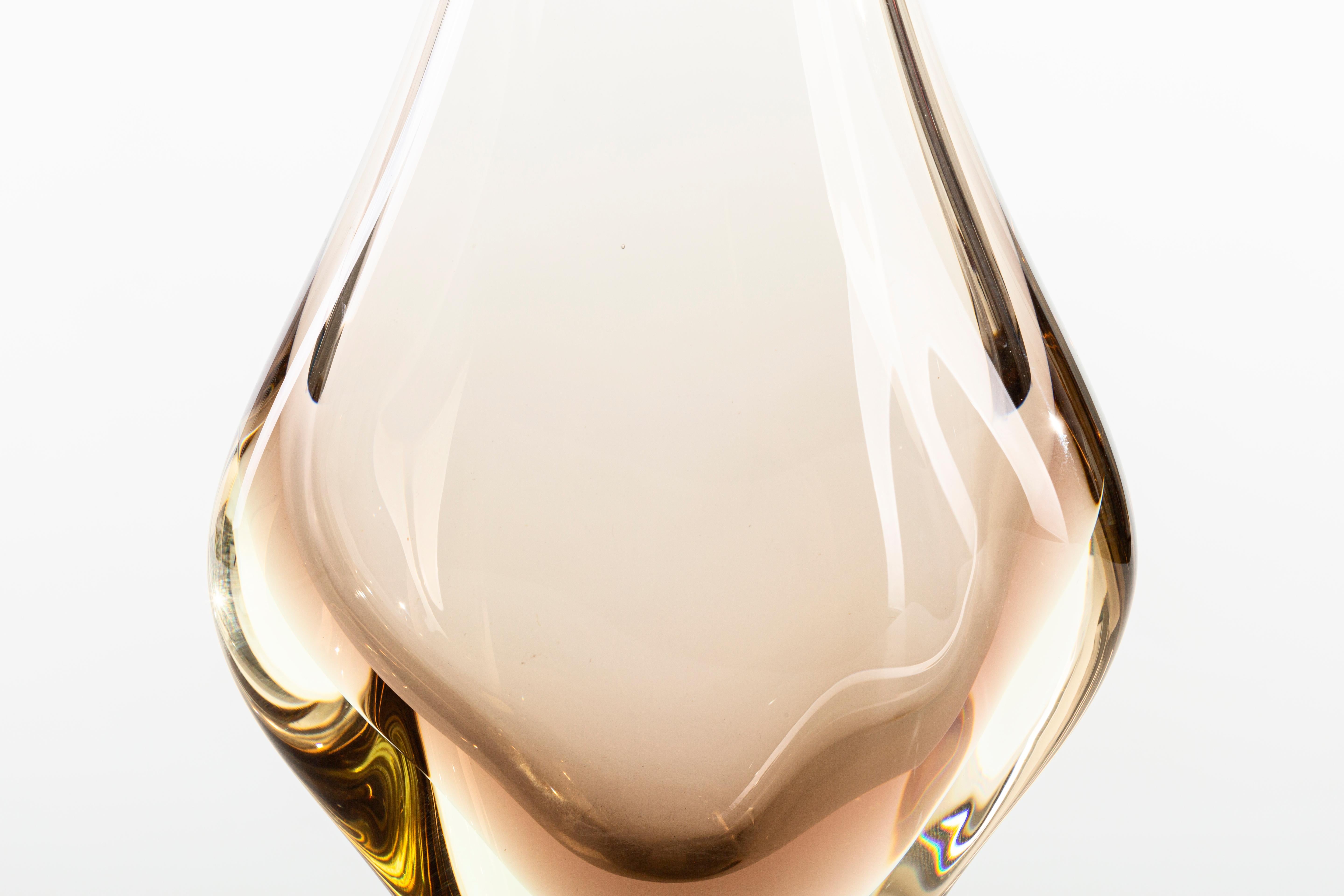 Milieu du XXe siècle Vase en verre mélangé vintage:: Italie:: années 1950 en vente