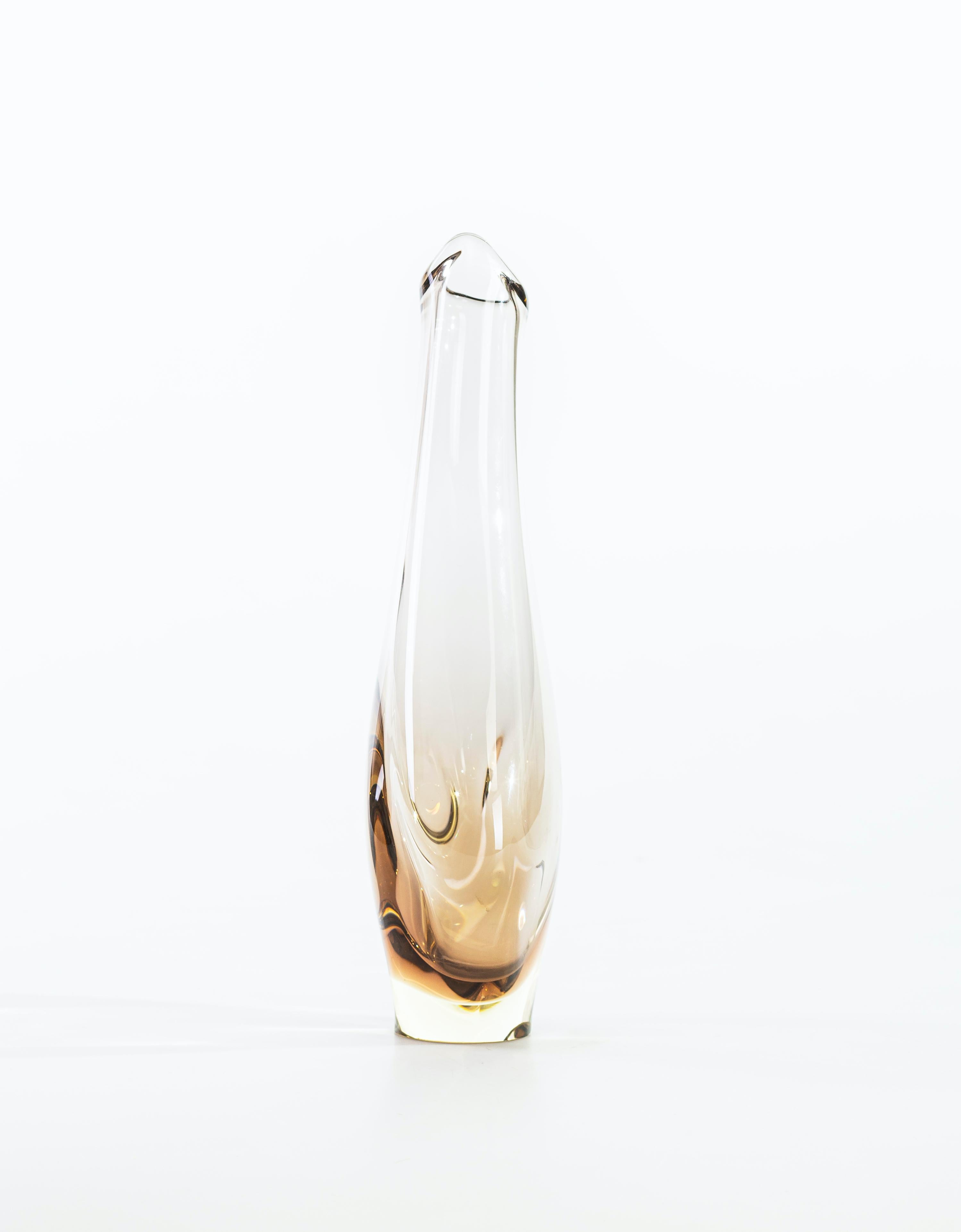 Vase en verre mélangé vintage:: Italie:: années 1950 en vente 1